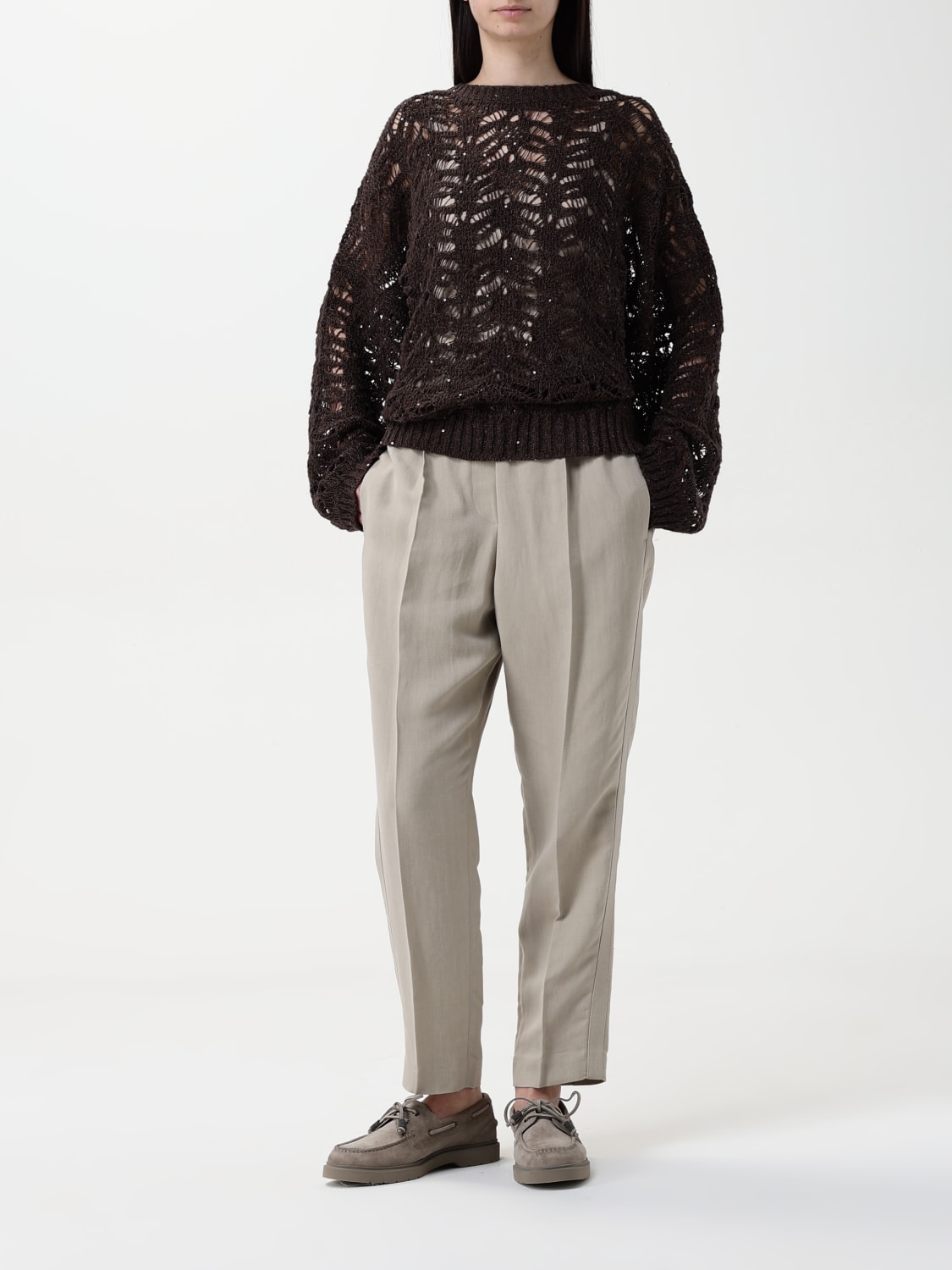 BRUNELLO CUCINELLI TOP: Top woman Brunello Cucinelli, White - Img 2