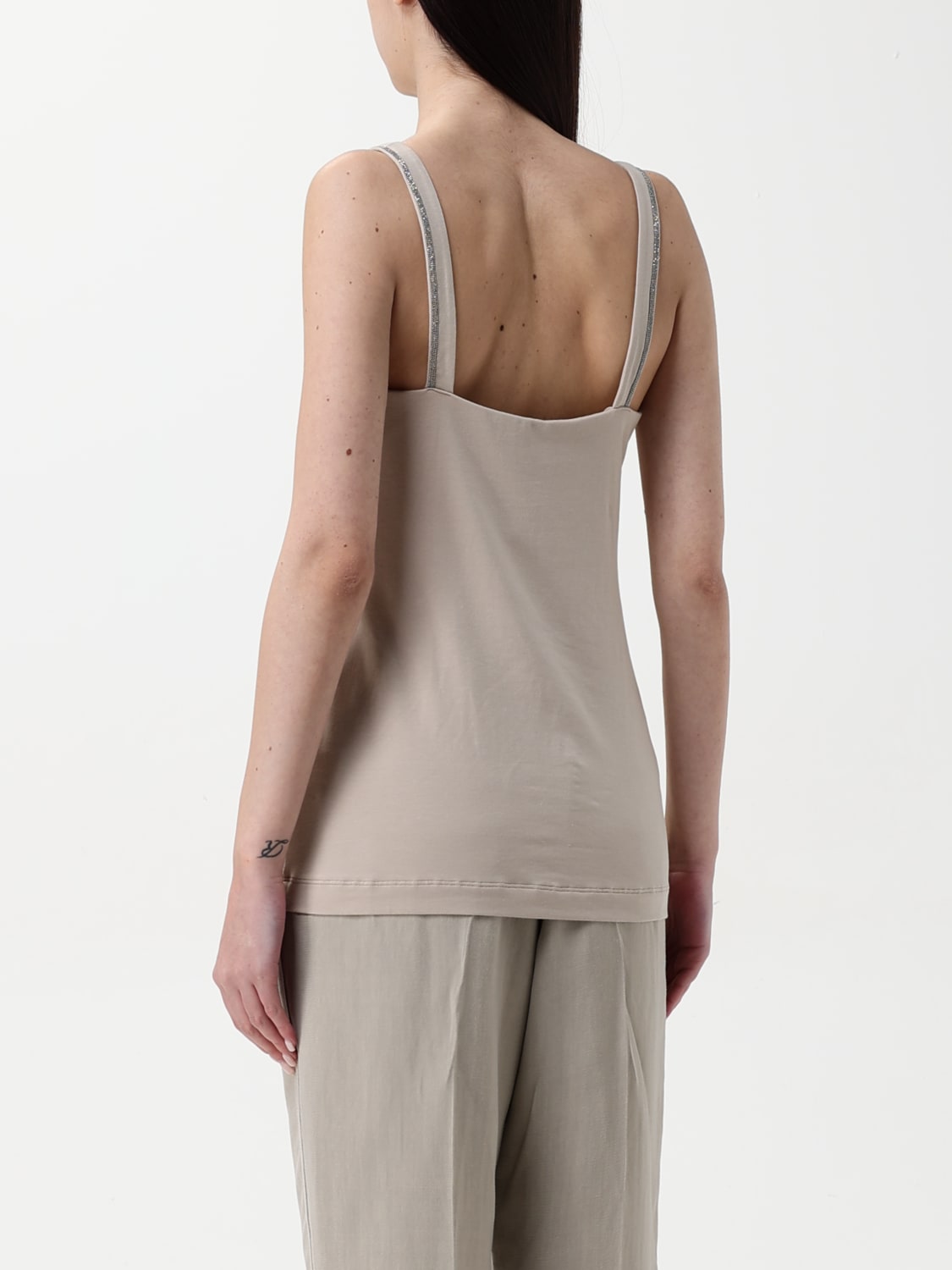 BRUNELLO CUCINELLI TOP: Top woman Brunello Cucinelli, White - Img 3