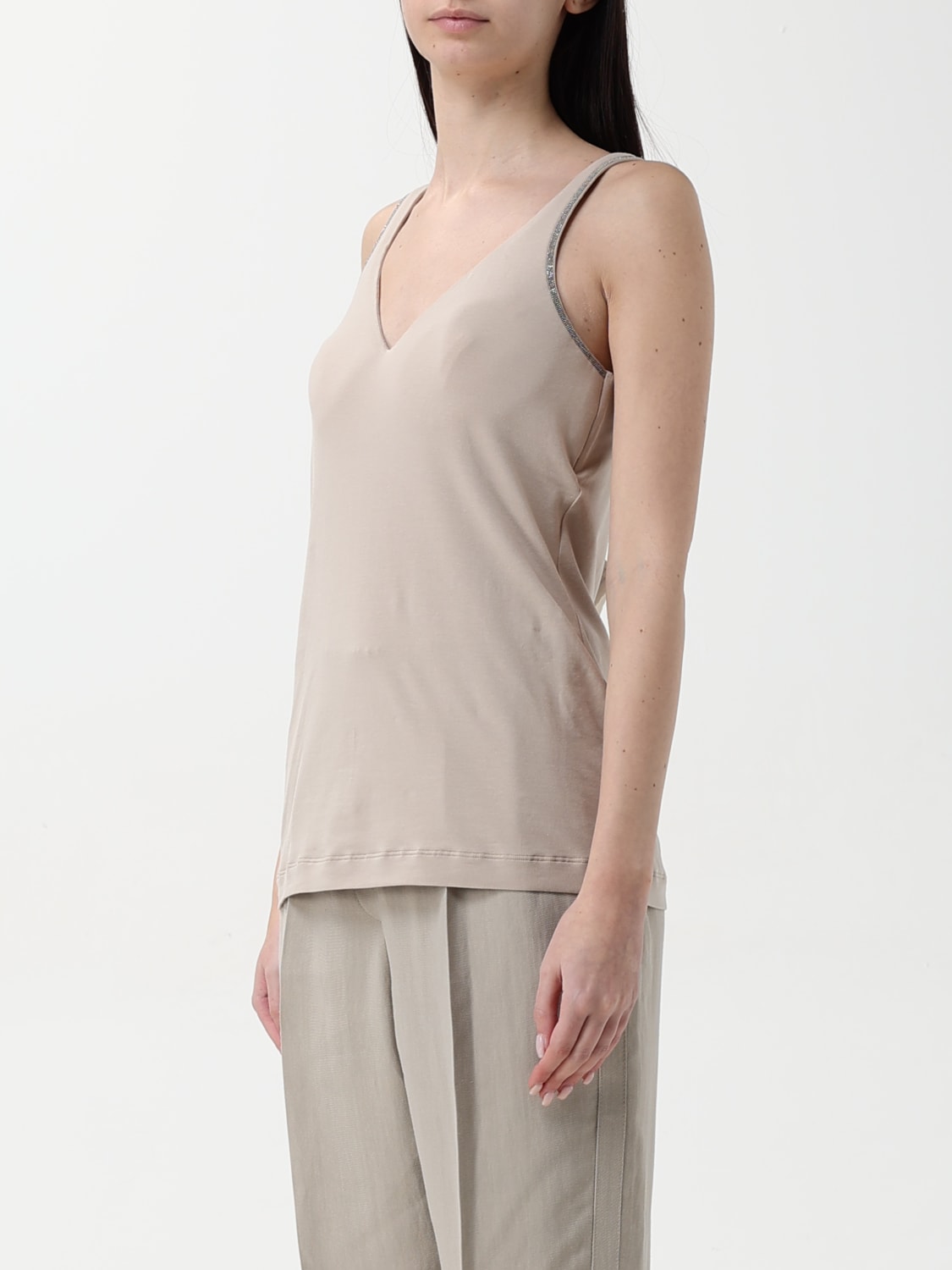 BRUNELLO CUCINELLI TOP: Top woman Brunello Cucinelli, White - Img 4