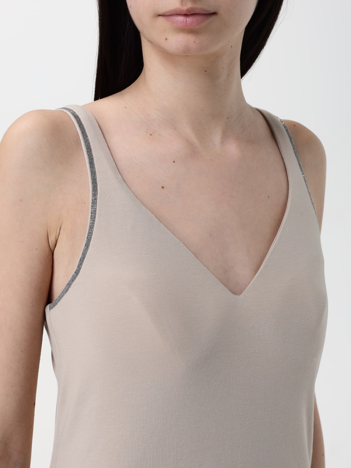 BRUNELLO CUCINELLI TOP: Top woman Brunello Cucinelli, White - Img 5