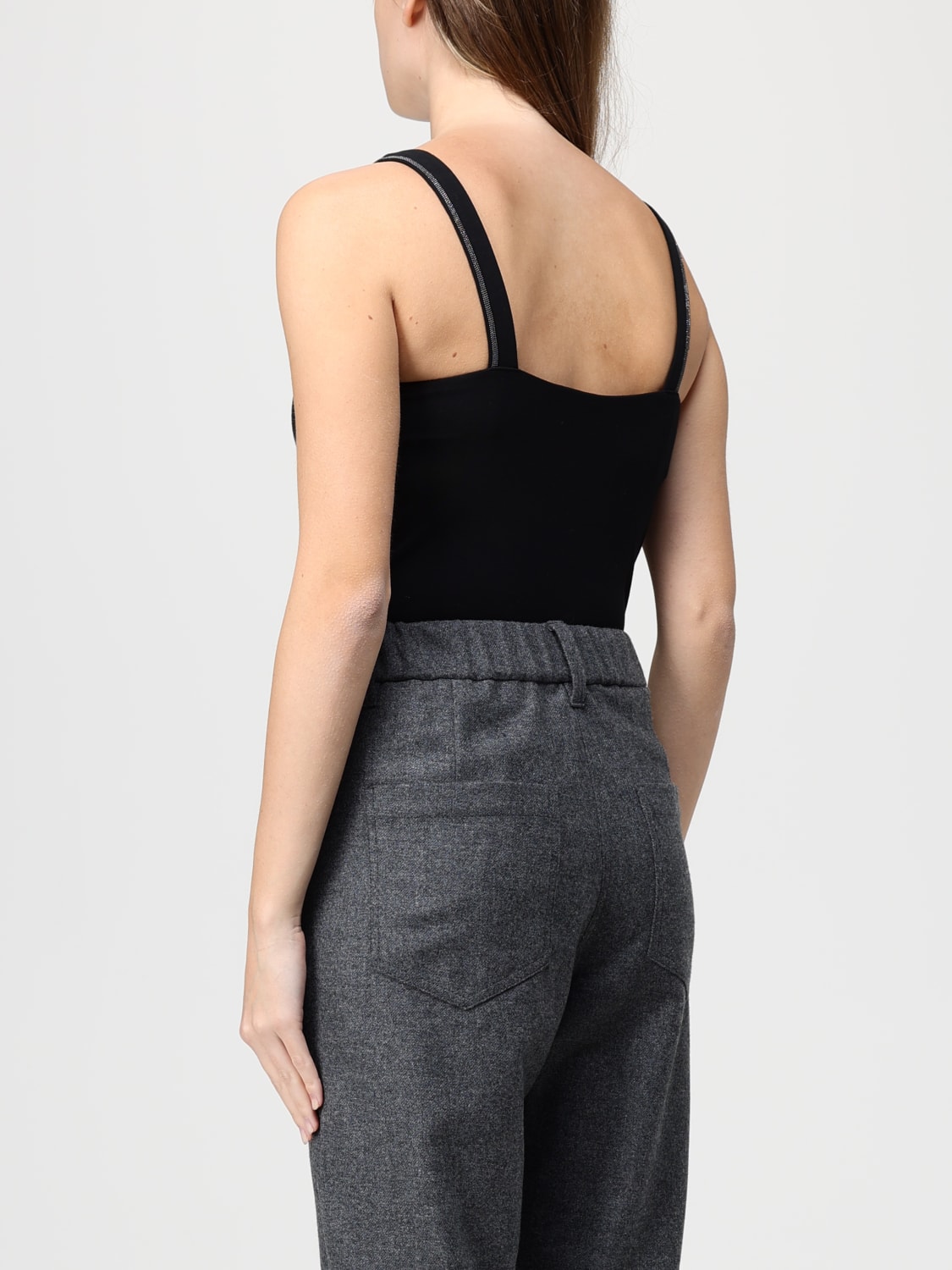 BRUNELLO CUCINELLI TOP: Top damen Brunello Cucinelli, Schwarz - Img 3