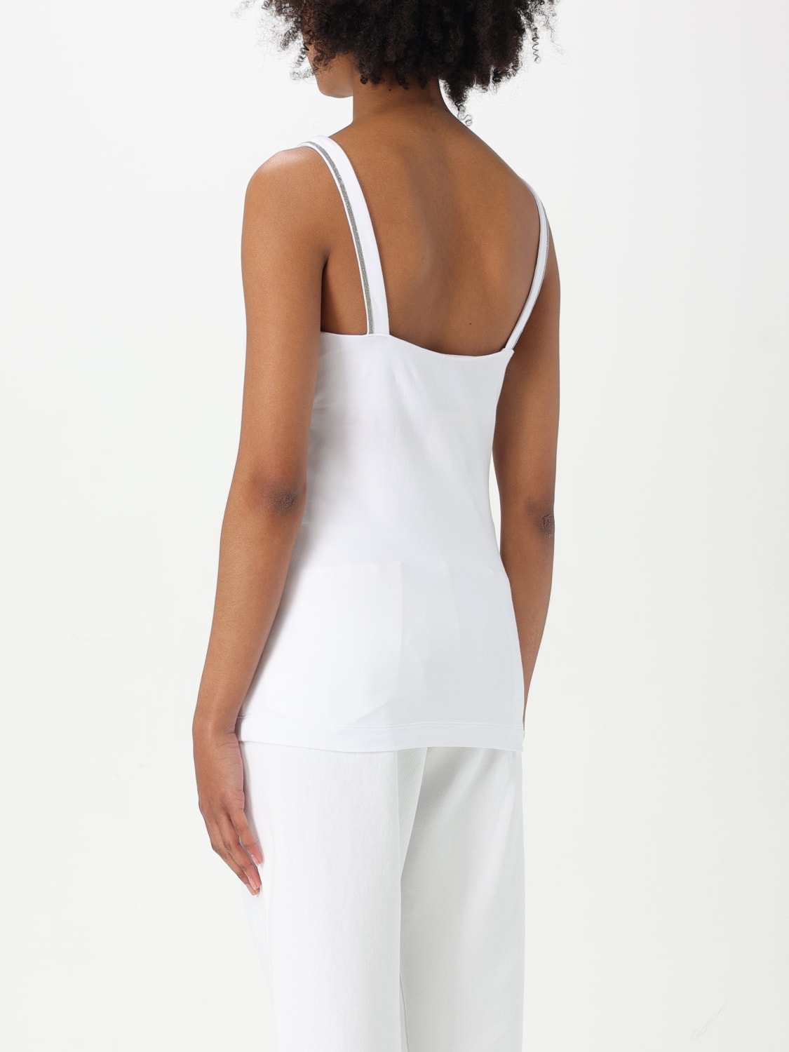 BRUNELLO CUCINELLI TOP: Top woman Brunello Cucinelli, White 1 - Img 2