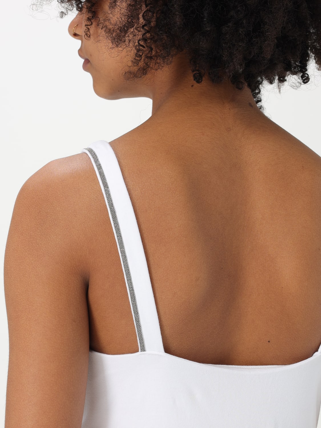 BRUNELLO CUCINELLI TOP: Top woman Brunello Cucinelli, White 1 - Img 4