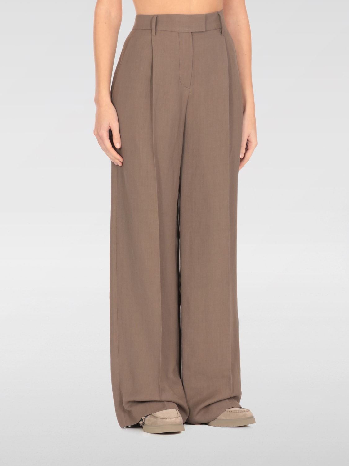 パンツ BRUNELLO CUCINELLI Woman Pants Brown MH126P8884 C2925 BRUNELLO CUCINELLI: Pants woman - Brown | Brunello Cucinelli