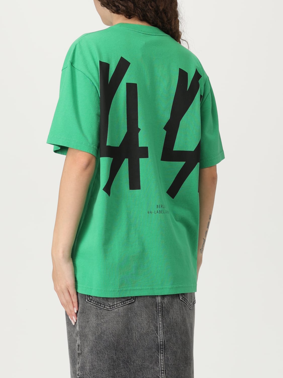 Tシャツ・カットソー 44 LABEL GROUP Woman T-Shirt Green B0030590FA582 P644 44 LABEL GROUP：Tシャツ レディース - グリーン | GIGLIO.COM