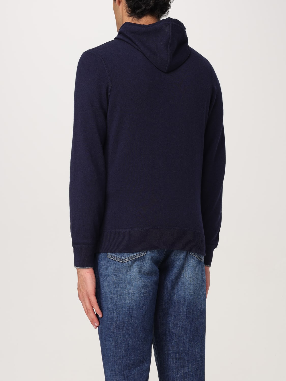 BRUNELLO CUCINELLI SWEATER: Sweater men Brunello Cucinelli, Blue - Img 3
