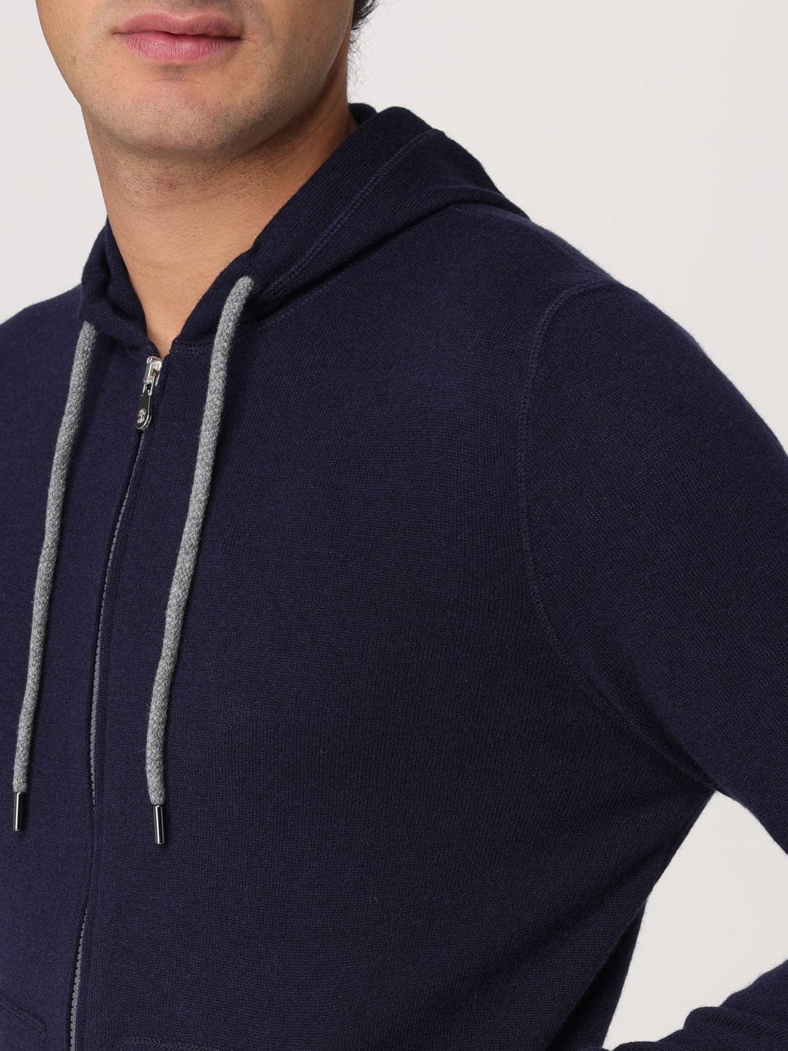 BRUNELLO CUCINELLI SWEATER: Sweater men Brunello Cucinelli, Blue - Img 5