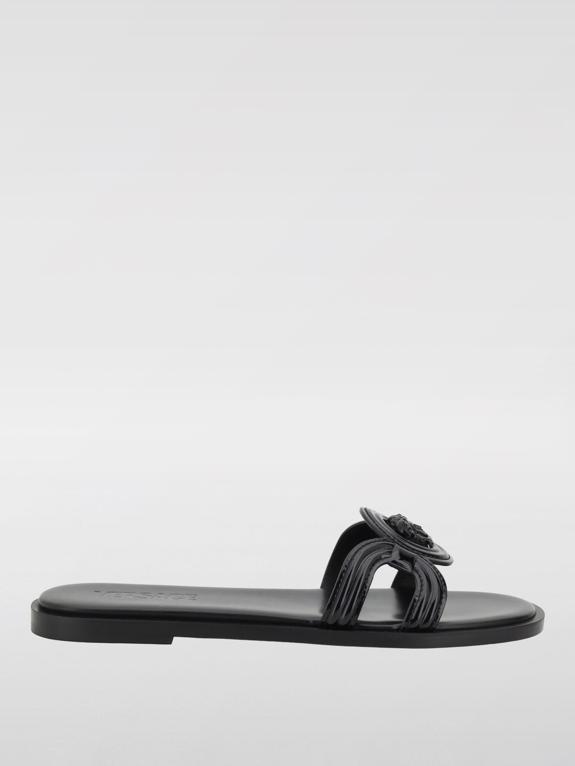 シューズ・サンダルその他 VERSACE Woman Flat sandals Black 1018364D2VE 1B000 VERSACE: Shoes woman - Black | Versace flat sandals