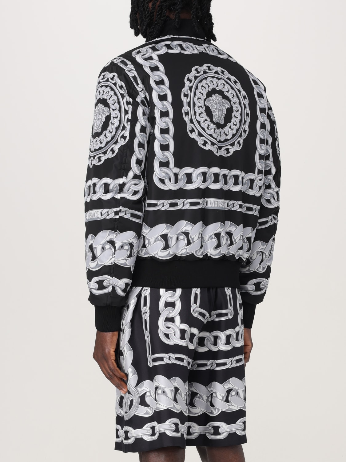 VERSACE JACKET: Jacket men Versace, Black - Img 3