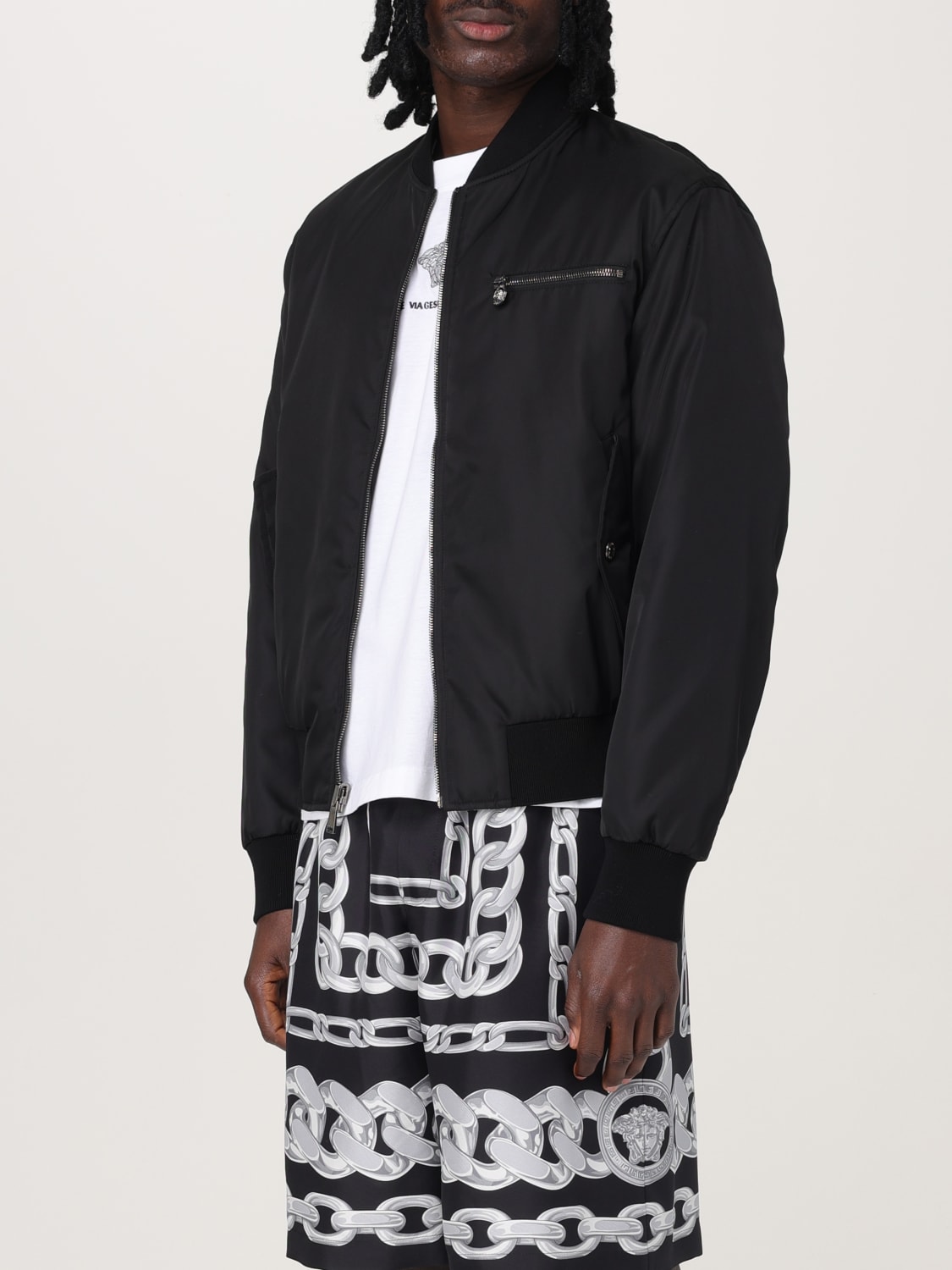VERSACE JACKET: Jacket men Versace, Black - Img 4