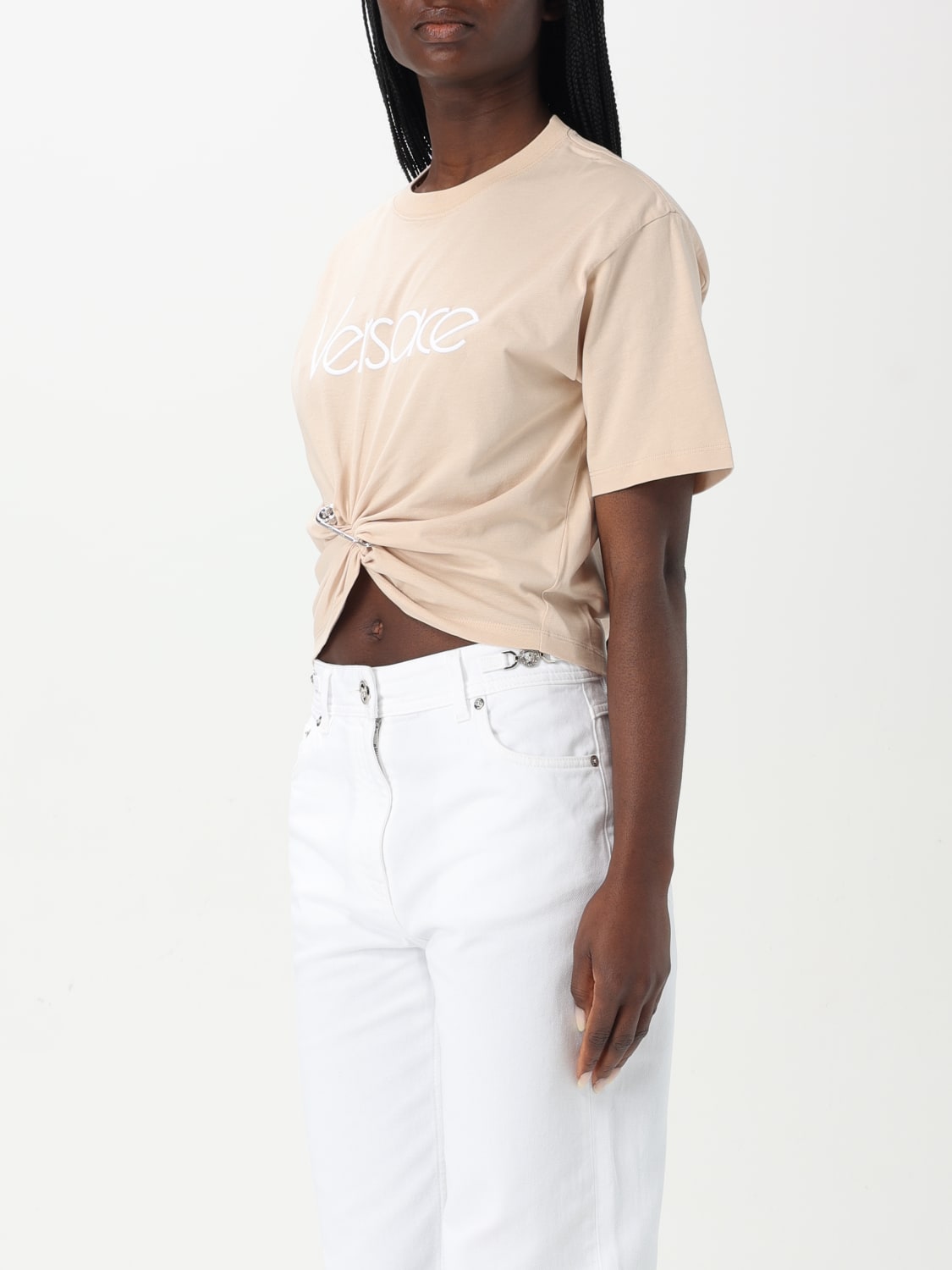 VERSACE T-SHIRT: T-shirt woman Versace, Pink - Img 4