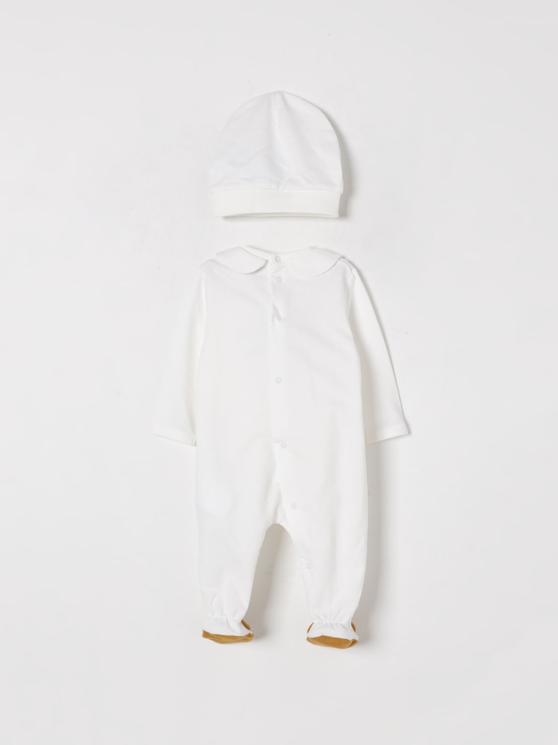 MOSCHINO COMPLETO: Coordinato in cotone Teddy Toy Moschino, Bianco - Img 2