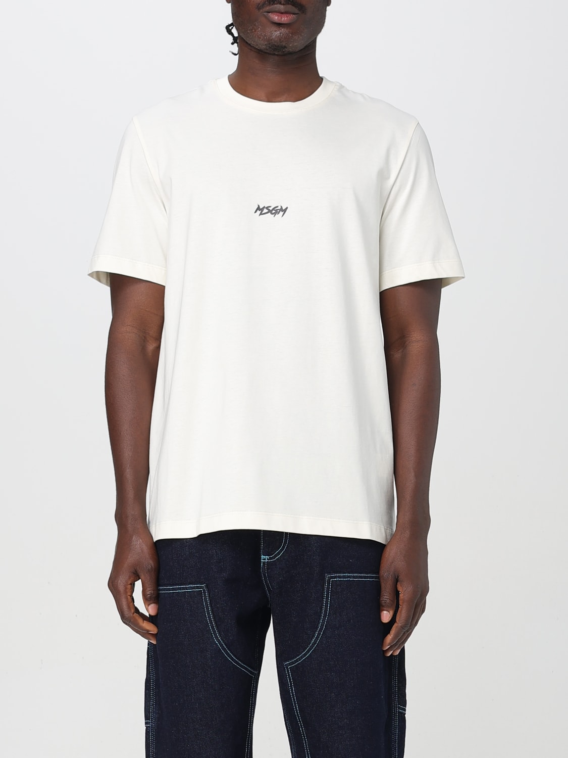 MSGM T-SHIRT: T-shirt men MSGM, White 1 - Img 1