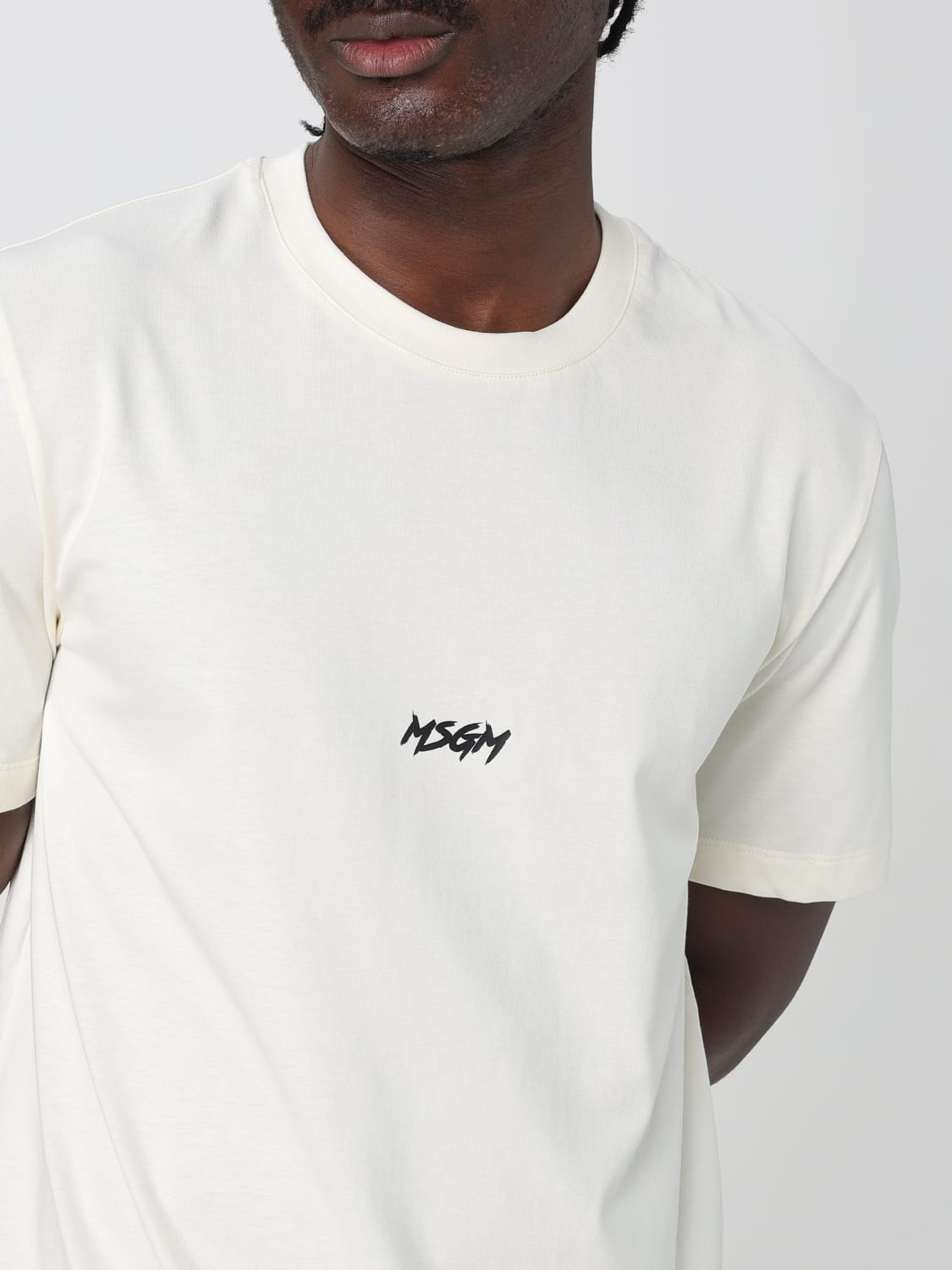 MSGM T-SHIRT: T-shirt men MSGM, White 1 - Img 3