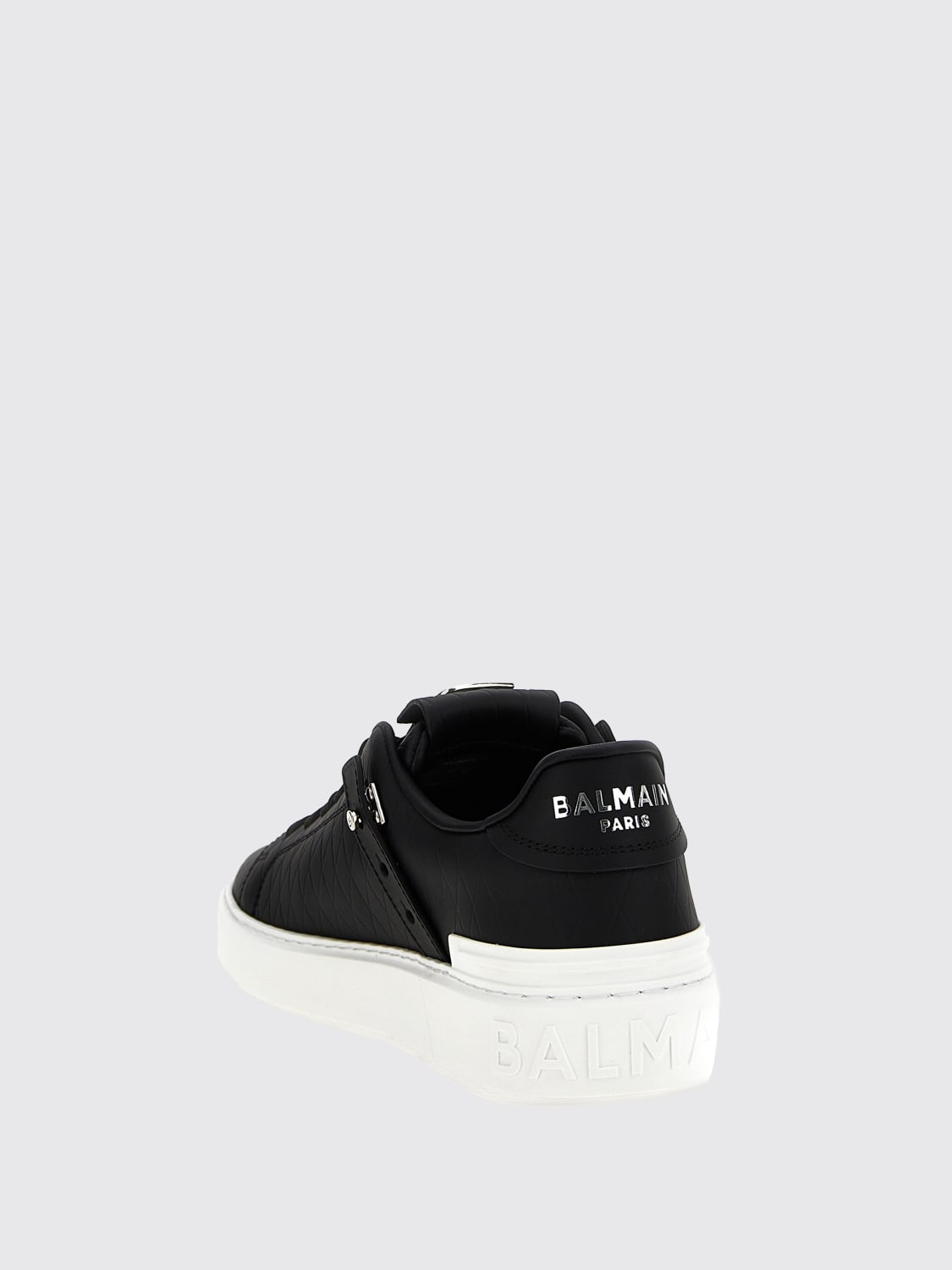 スニーカー BALMAIN Men Sneakers EM1VI370LCGDEAB Black B-Court B-Buzz trainers in embossed calfskin black black