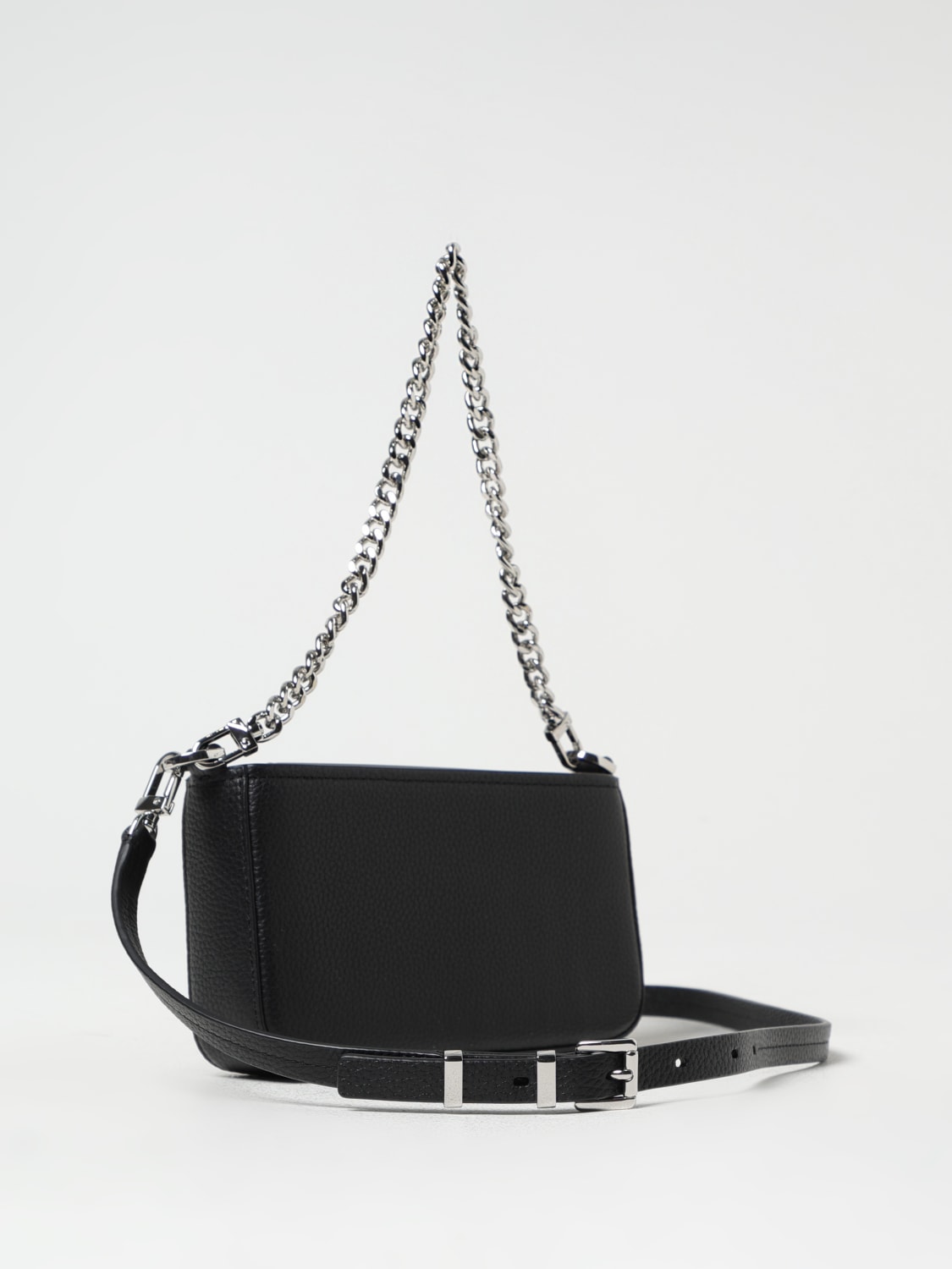 MICHAEL KORS BORSA MINI: Borsa Bryant Michael Kors in pelle a grana , Nero - Img 2