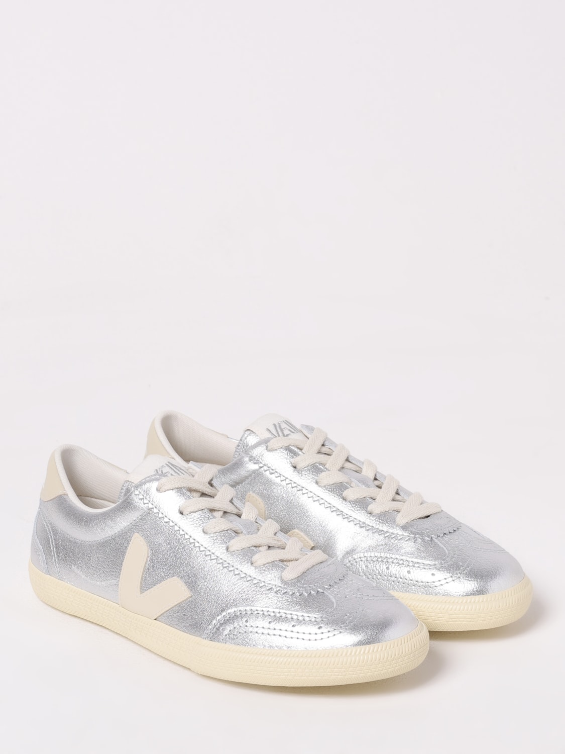 スニーカー VEJA Women Sneakers VO2020749A SILVER Trainers Veja Women Volley O.T. Leather Silver Pierre