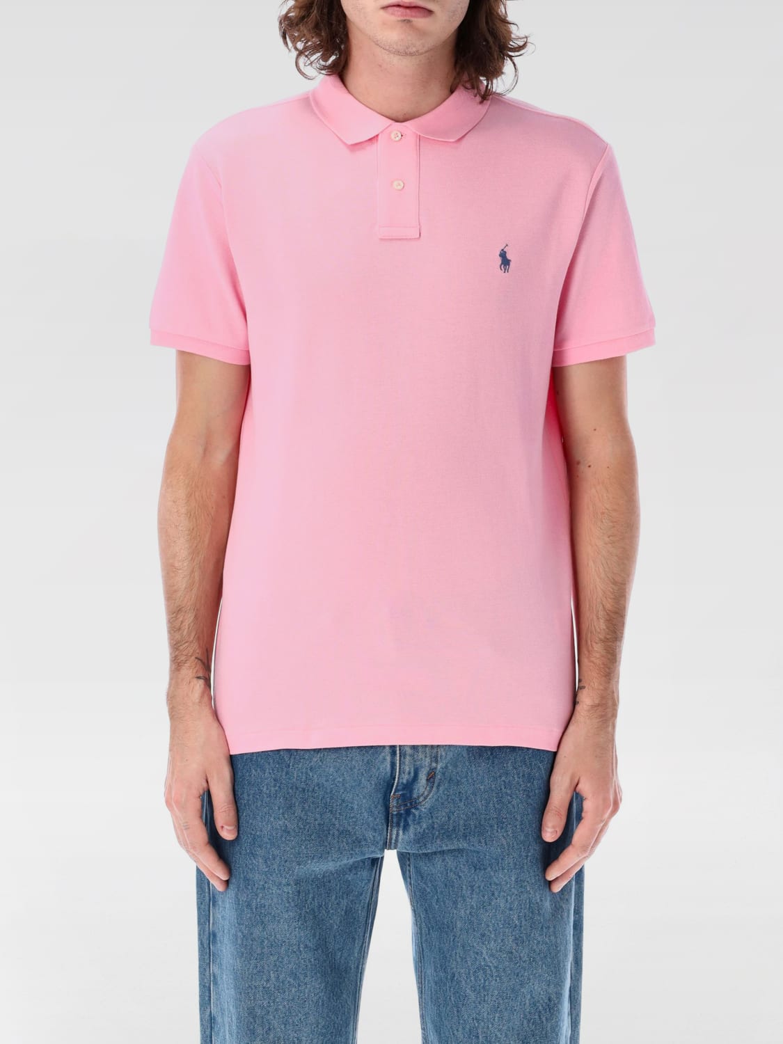 POLO RALPH LAUREN POLO SHIRT: T-shirt men Polo Ralph Lauren, Salmon - Img 1