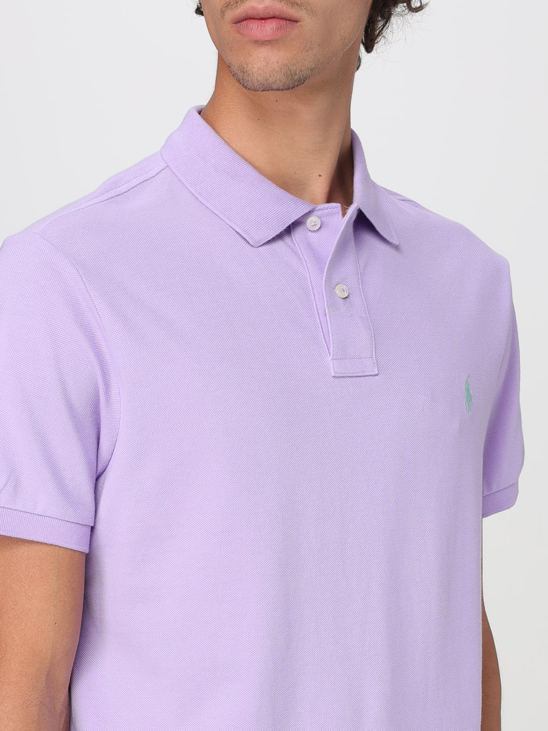POLO RALPH LAUREN POLO SHIRT: T-shirt men Polo Ralph Lauren, Violet - Img 3