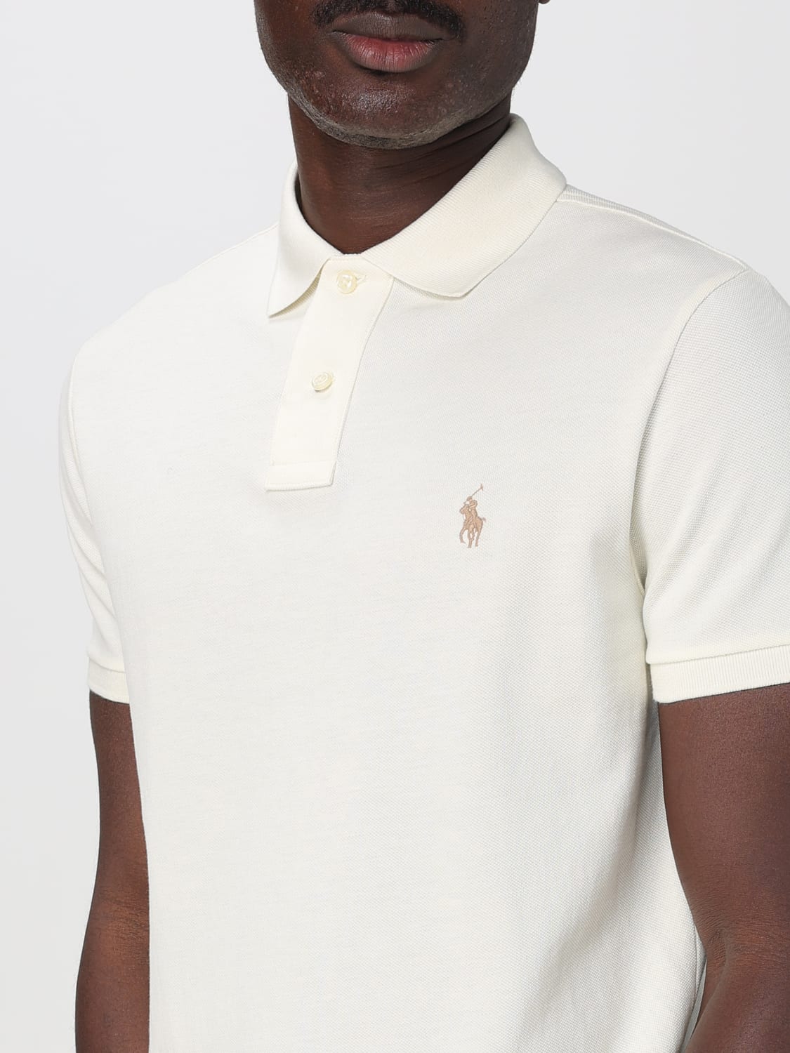POLO RALPH LAUREN POLO: Camiseta hombre Polo Ralph Lauren, Beige - Img 3