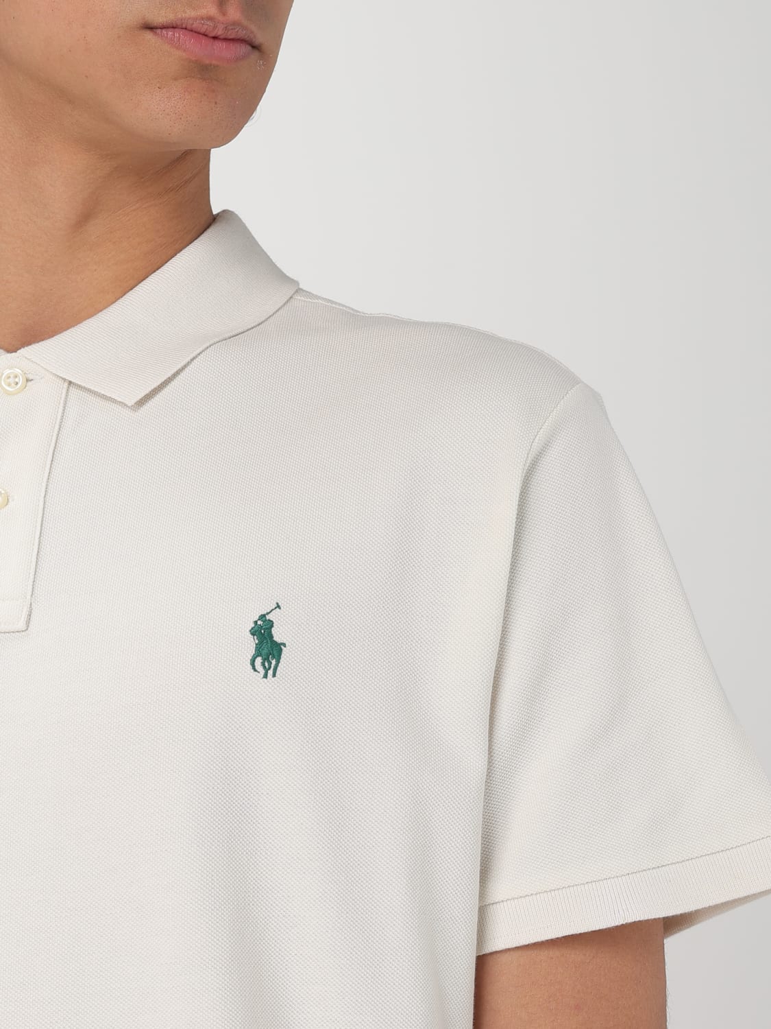POLO RALPH LAUREN POLO SHIRT: T-shirt men Polo Ralph Lauren, Bottle Green - Img 3