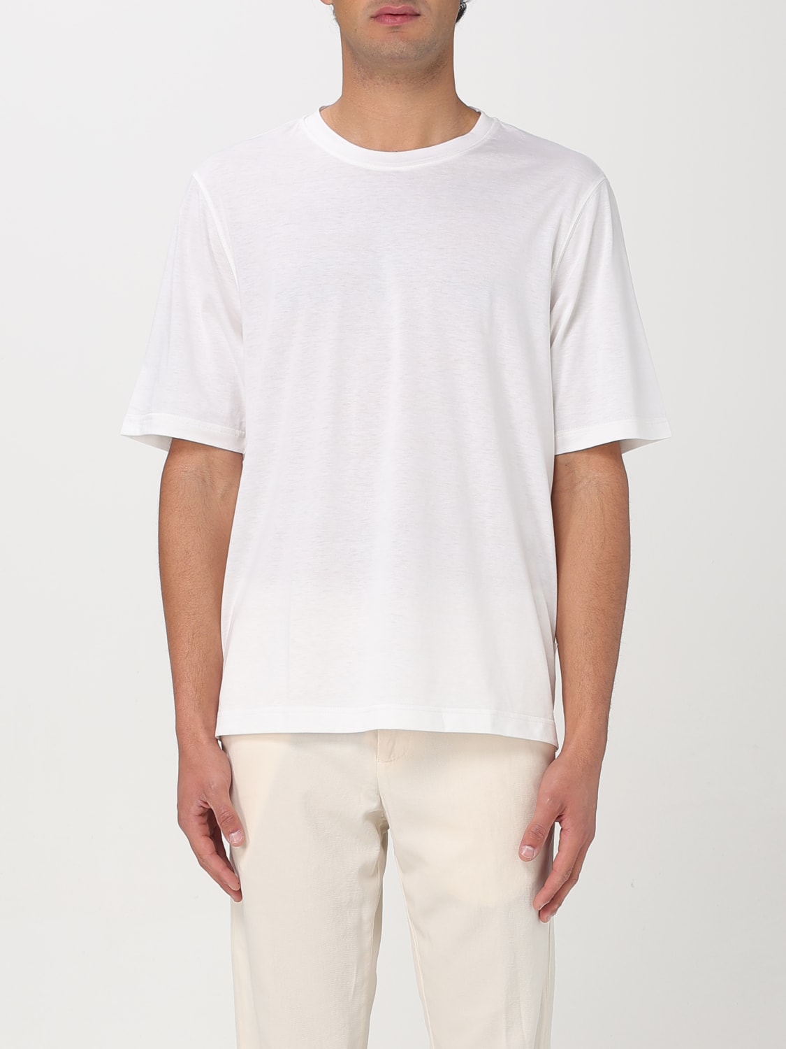 Tシャツ・カットソー LARDINI Men T-shirt White ESLTMC58ES64051 100 LARDINI: T-shirt men - White | Lardini t-shirt