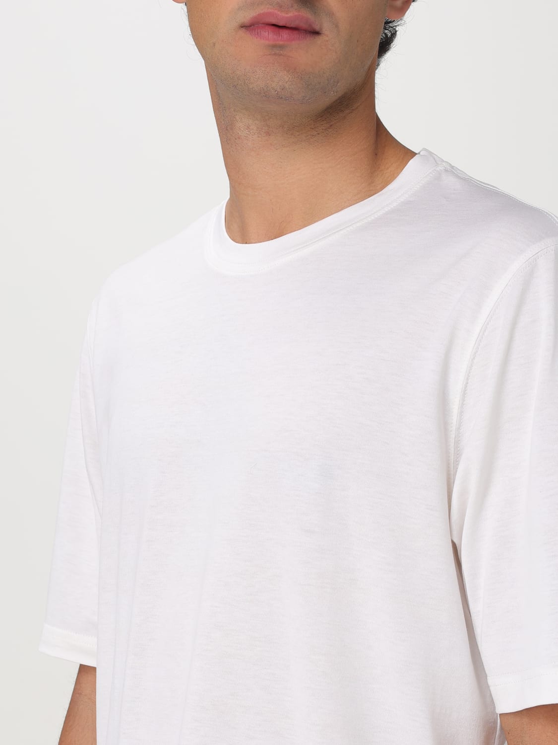 Tシャツ・カットソー LARDINI Men T-shirt White ESLTMC58ES64051 100 LARDINI: T-shirt men - White | Lardini t-shirt