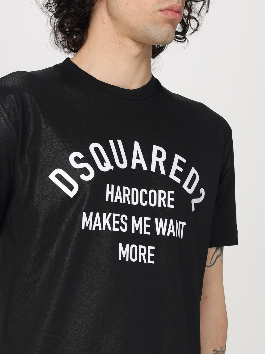 DSQUARED2: T-shirt men - Black | Dsquared2 t-shirt