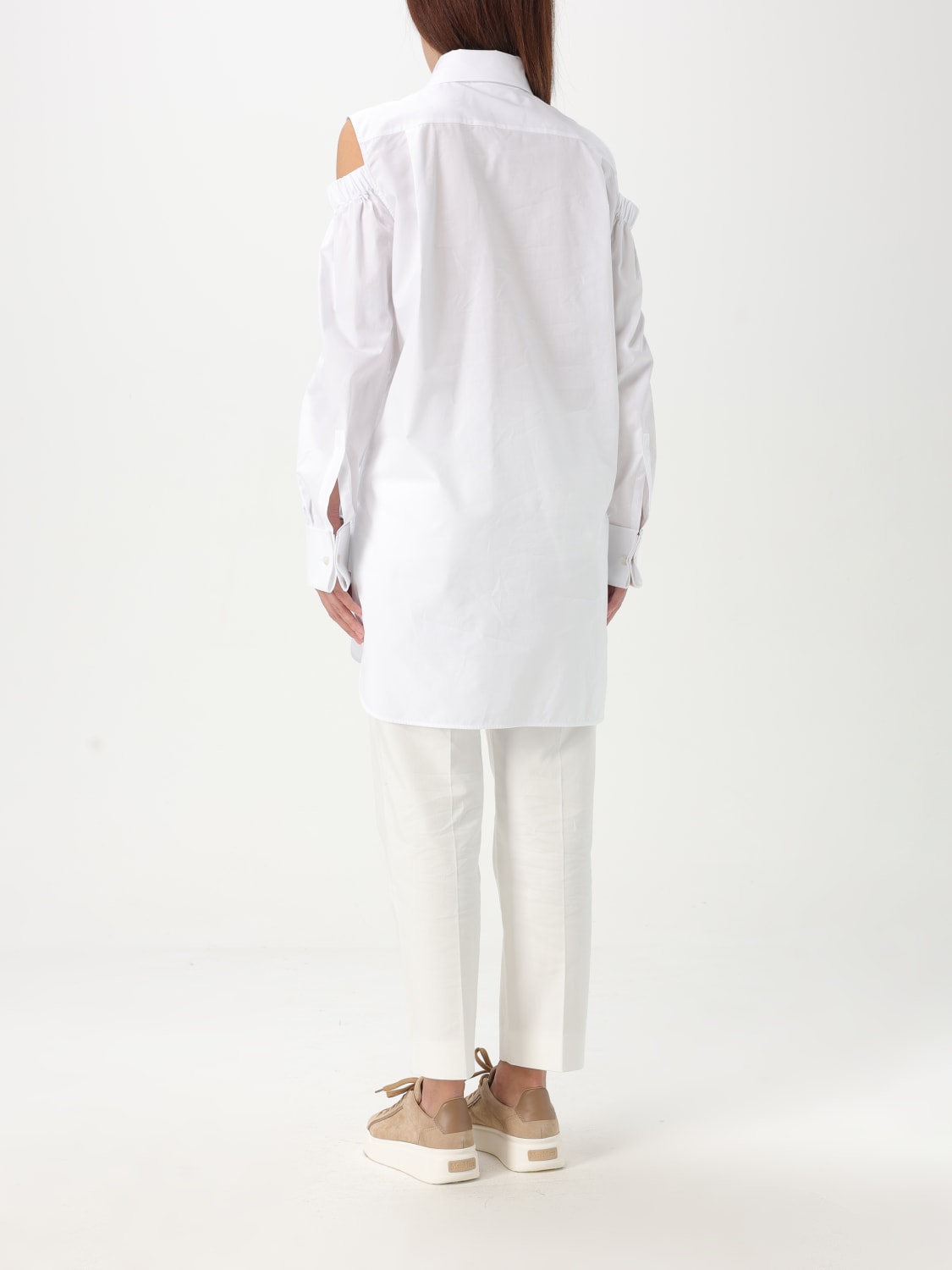 MAX MARA CAMICIA: Camicia Max Mara in cotone cut-out , Bianco - Img 2