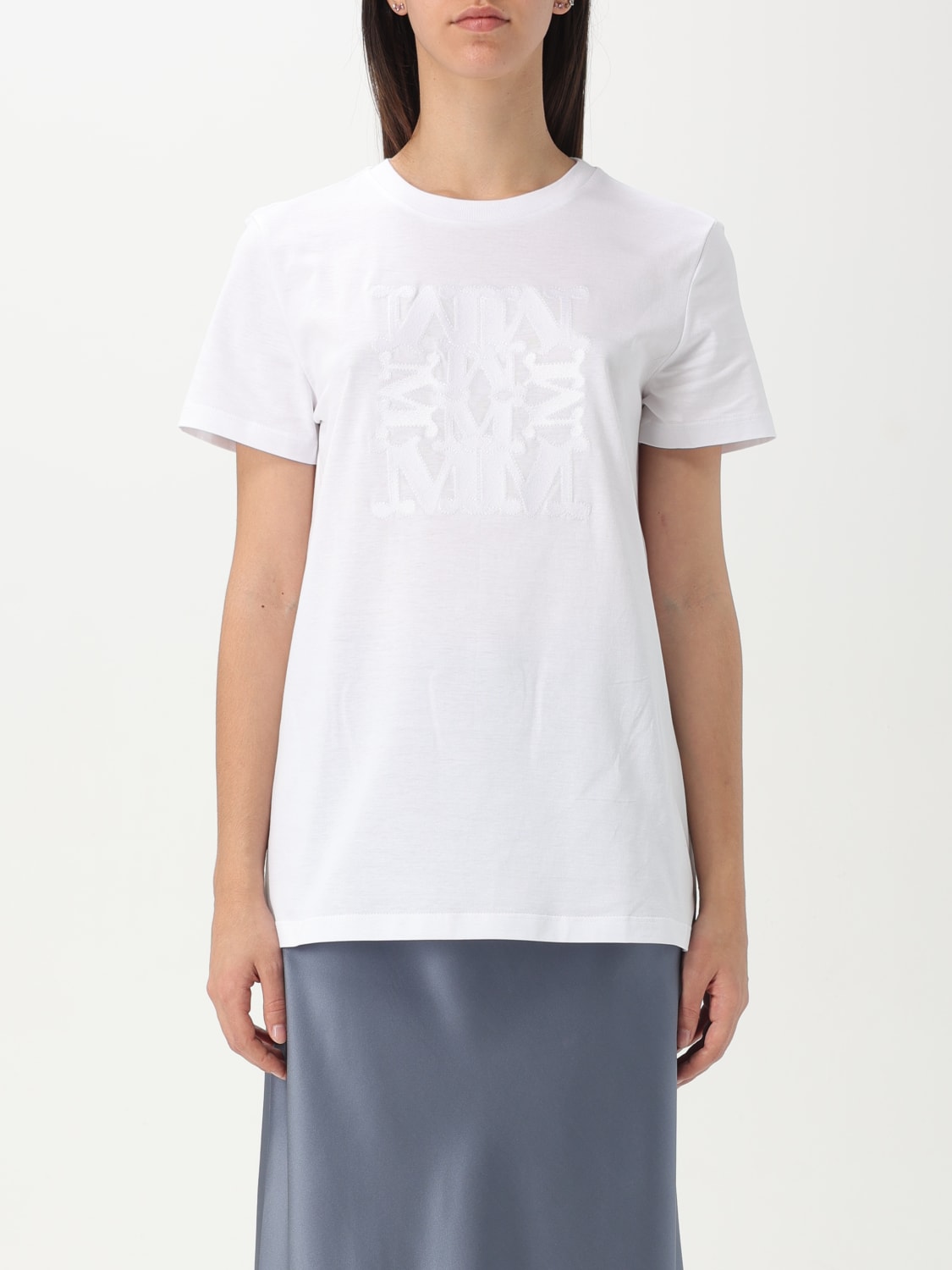 MAX MARA T-SHIRT: Max Mara women's t-shirt, White - Img 1