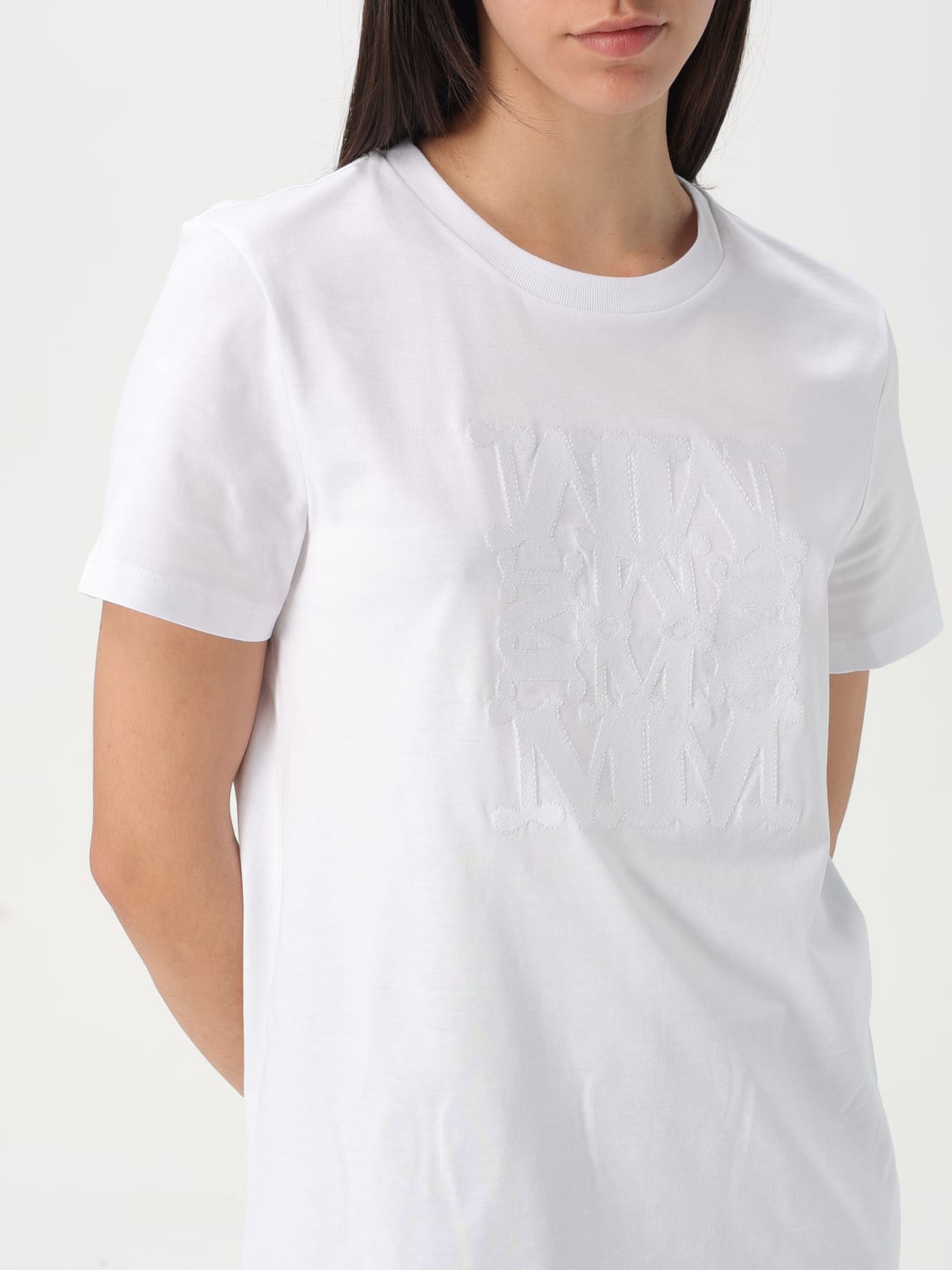 MAX MARA T-SHIRT: Max Mara women's t-shirt, White - Img 4