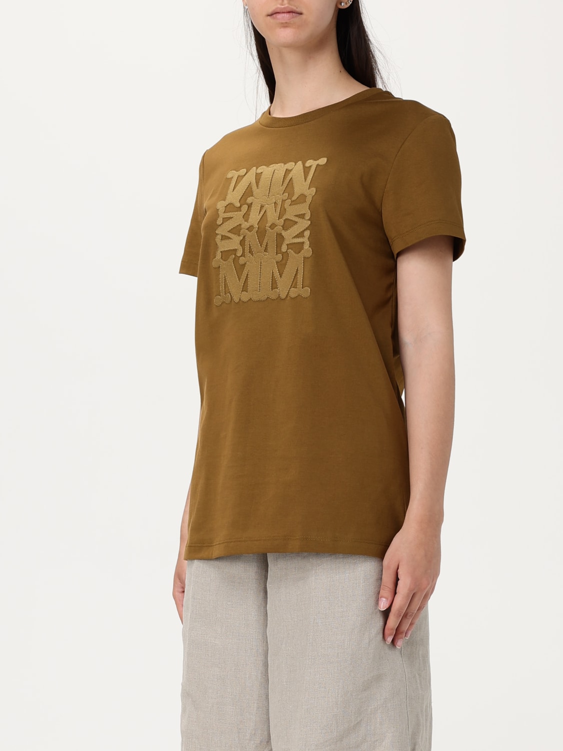 MAX MARA T-SHIRT: Top femme Max Mara, Vert - Img 4