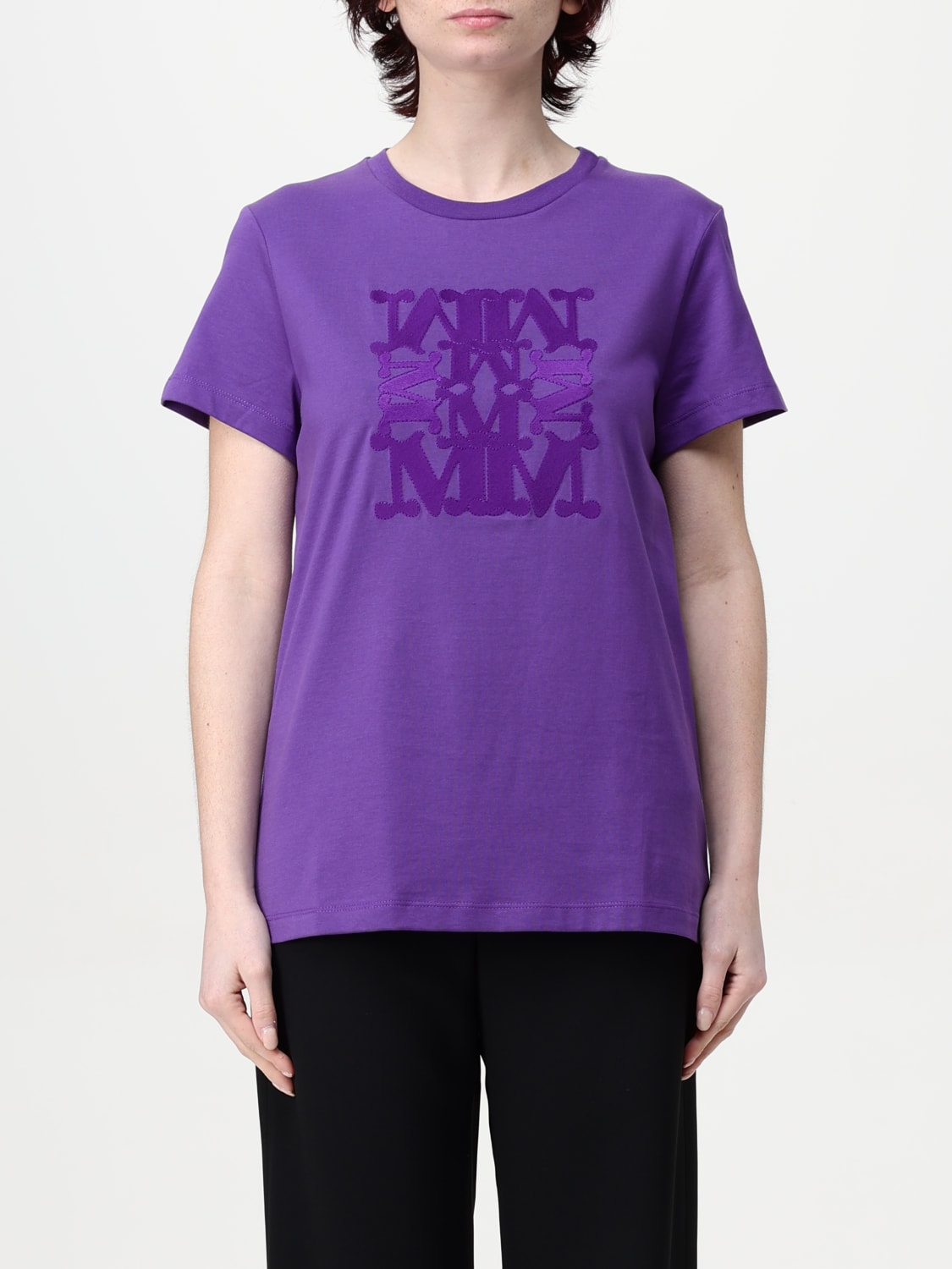 MAX MARA T-SHIRT: Top femme Max Mara, Violet - Img 1