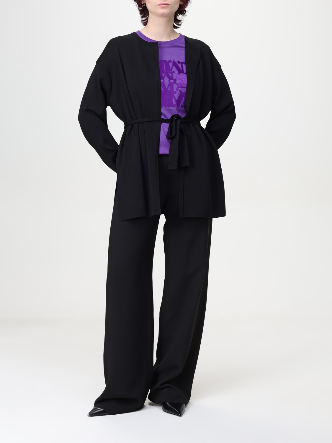 MAX MARA T-SHIRT: Top femme Max Mara, Violet - Img 2