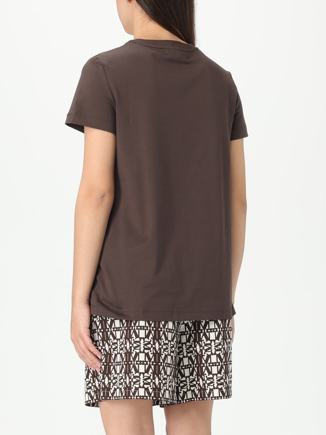 MAX MARA T-SHIRT: Top femme Max Mara, Marron - Img 2