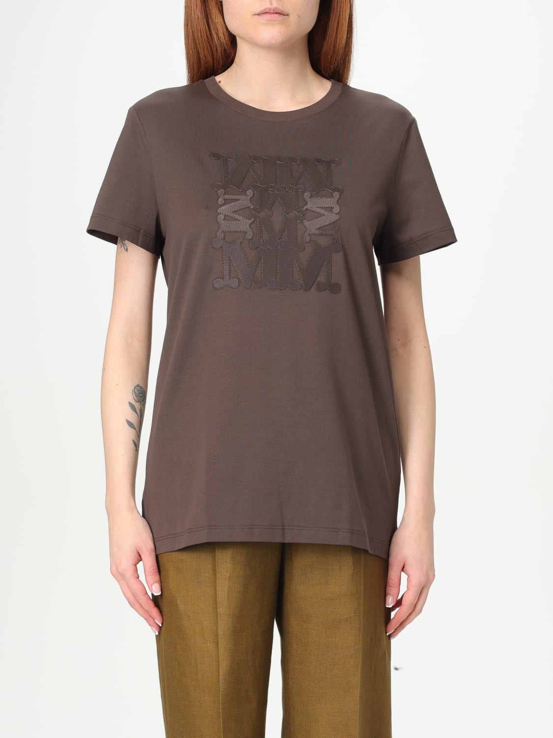 Tシャツ・カットソー MAX MARA Woman T-Shirt Burnt 2511941042600 010 MAX MARA: women's t-shirt - Burnt | Max Mara t-shirt