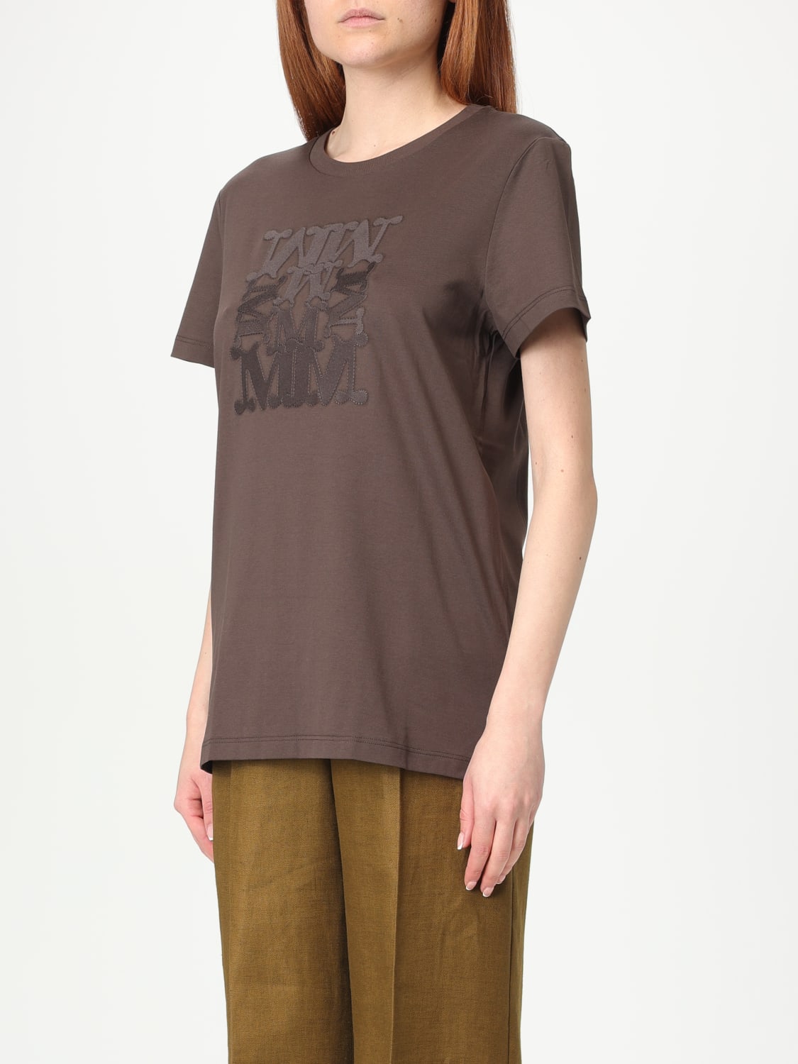 MAX MARA T-SHIRT: Top femme Max Mara, Brûlé - Img 4