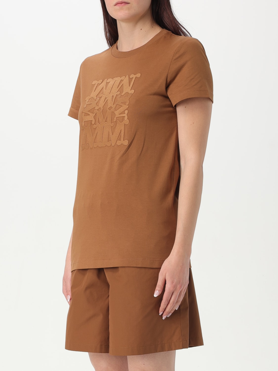MAX MARA T-SHIRT: Top femme Max Mara, Cuir - Img 4