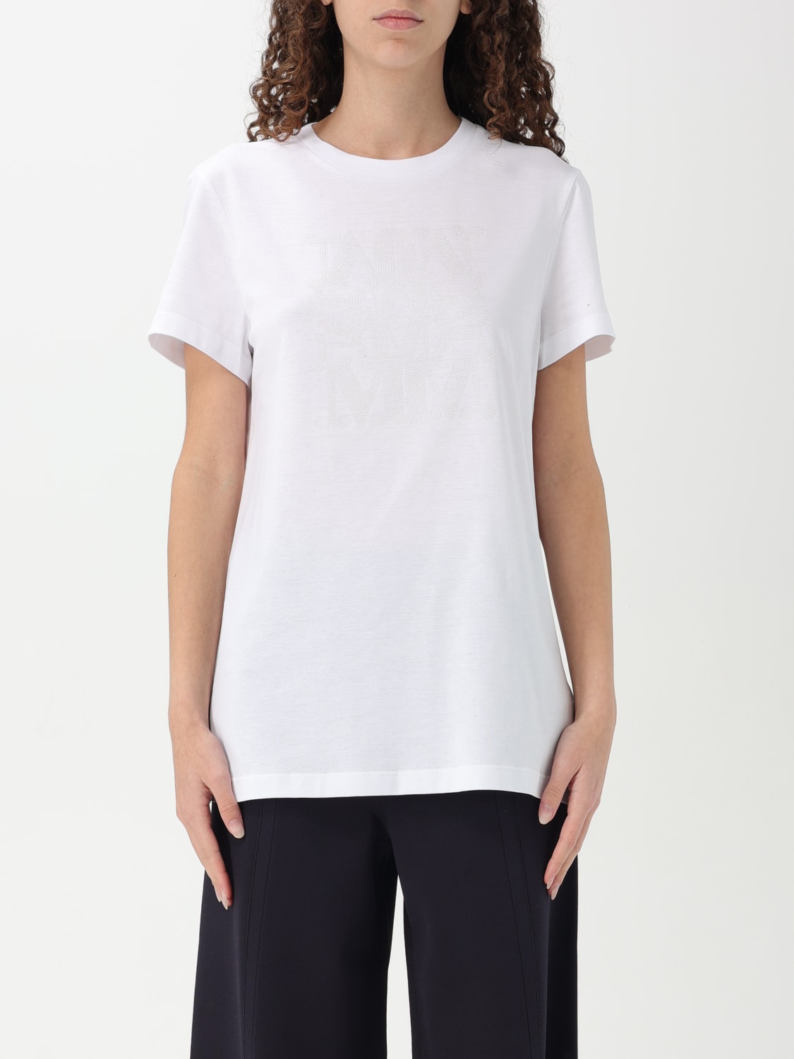 MAX MARA T-SHIRT: Top femme Max Mara, Blanc 1 - Img 1