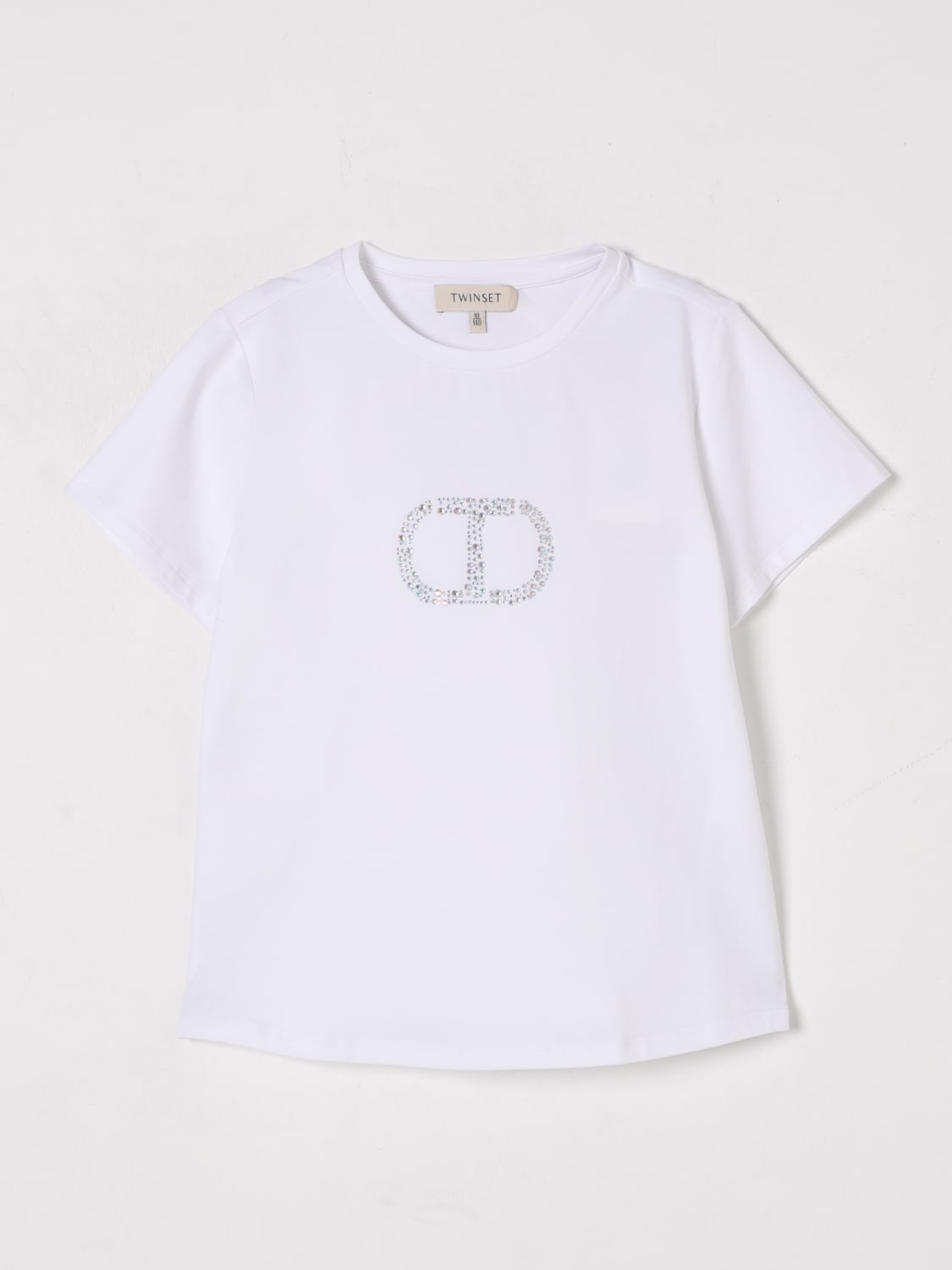 TWINSET T-SHIRT: T-shirt Oval T Twinset in cotone, Bianco - Img 1
