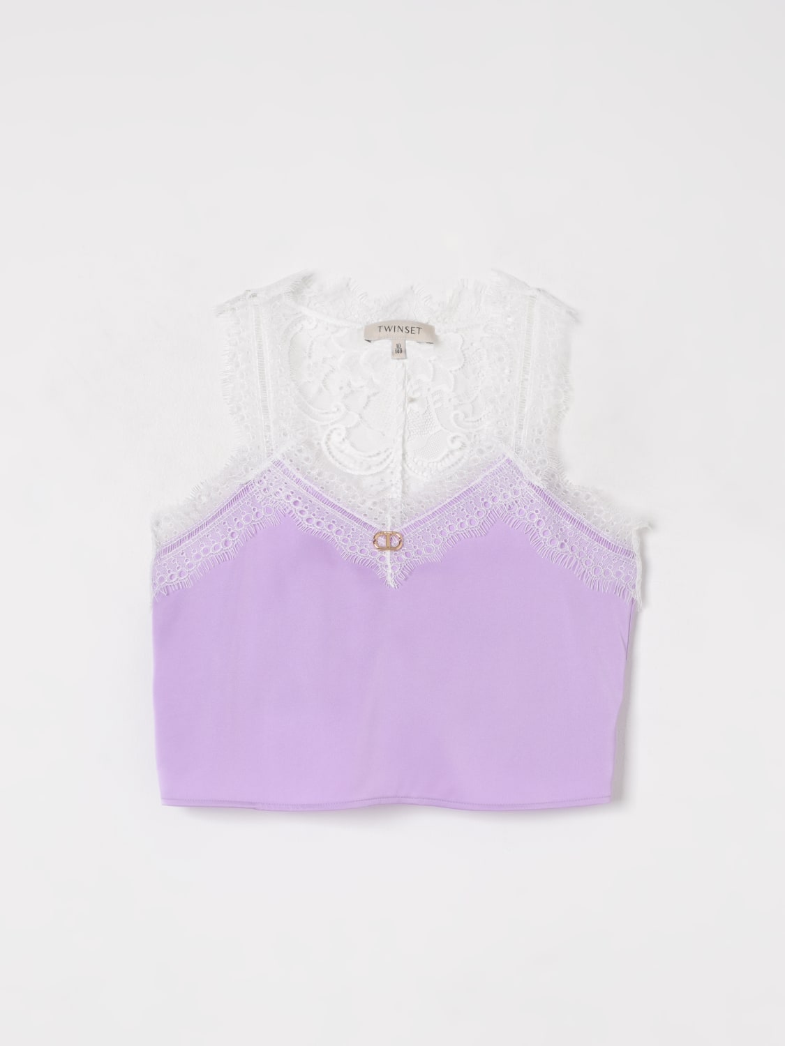 TWINSET TOP: Top kids Twinset, Violet - Img 1