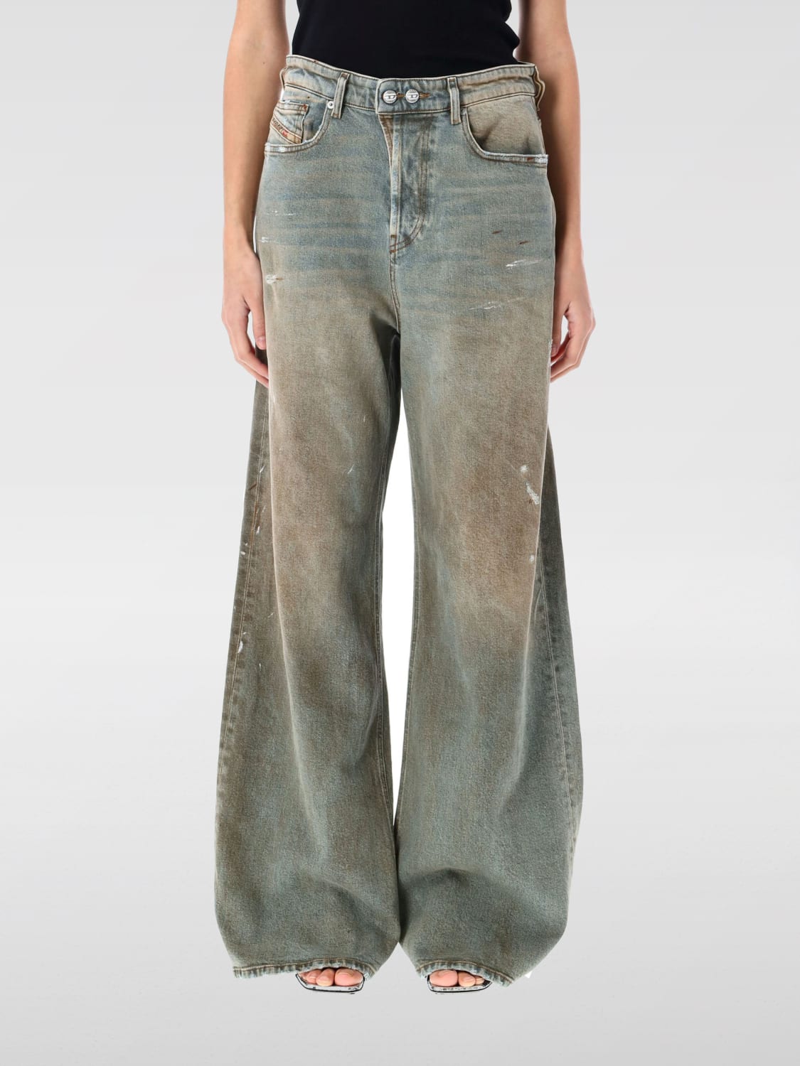デニム・ジーパン DIESEL Women Denim Pants A0692509L49 01 BEIGE Women's JoggJeans: High-waisted, stretch jeans | Diesel®
