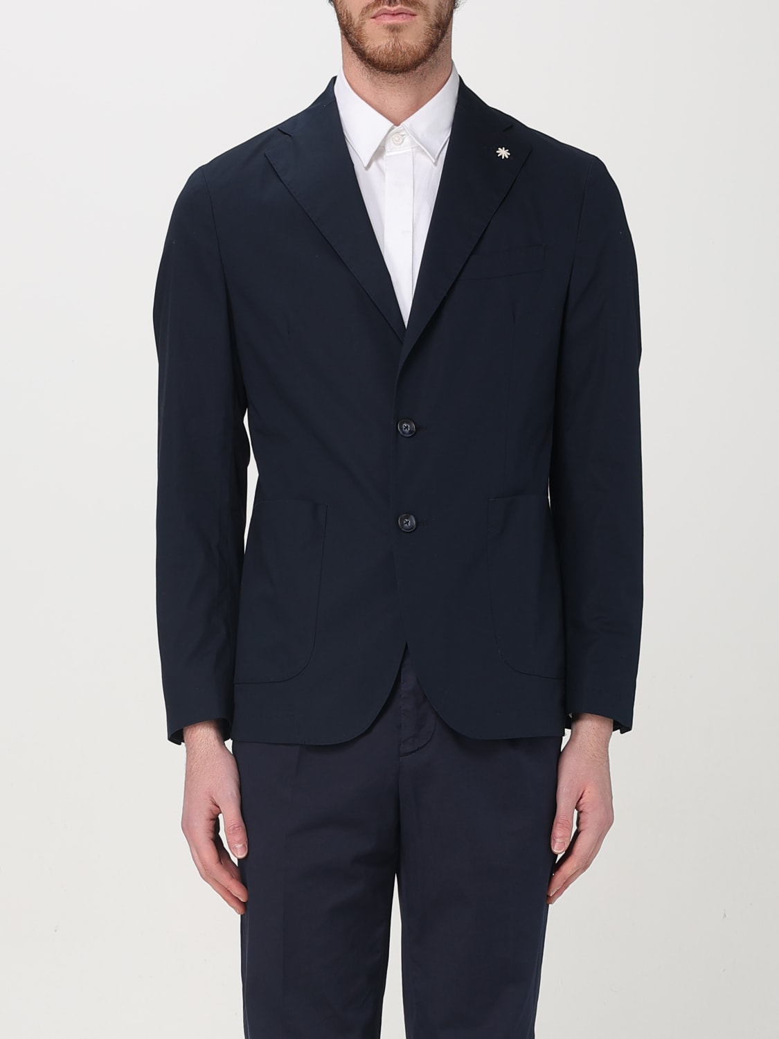 MANUEL RITZ JACKET: Blazer men Manuel Ritz, Blue - Img 1