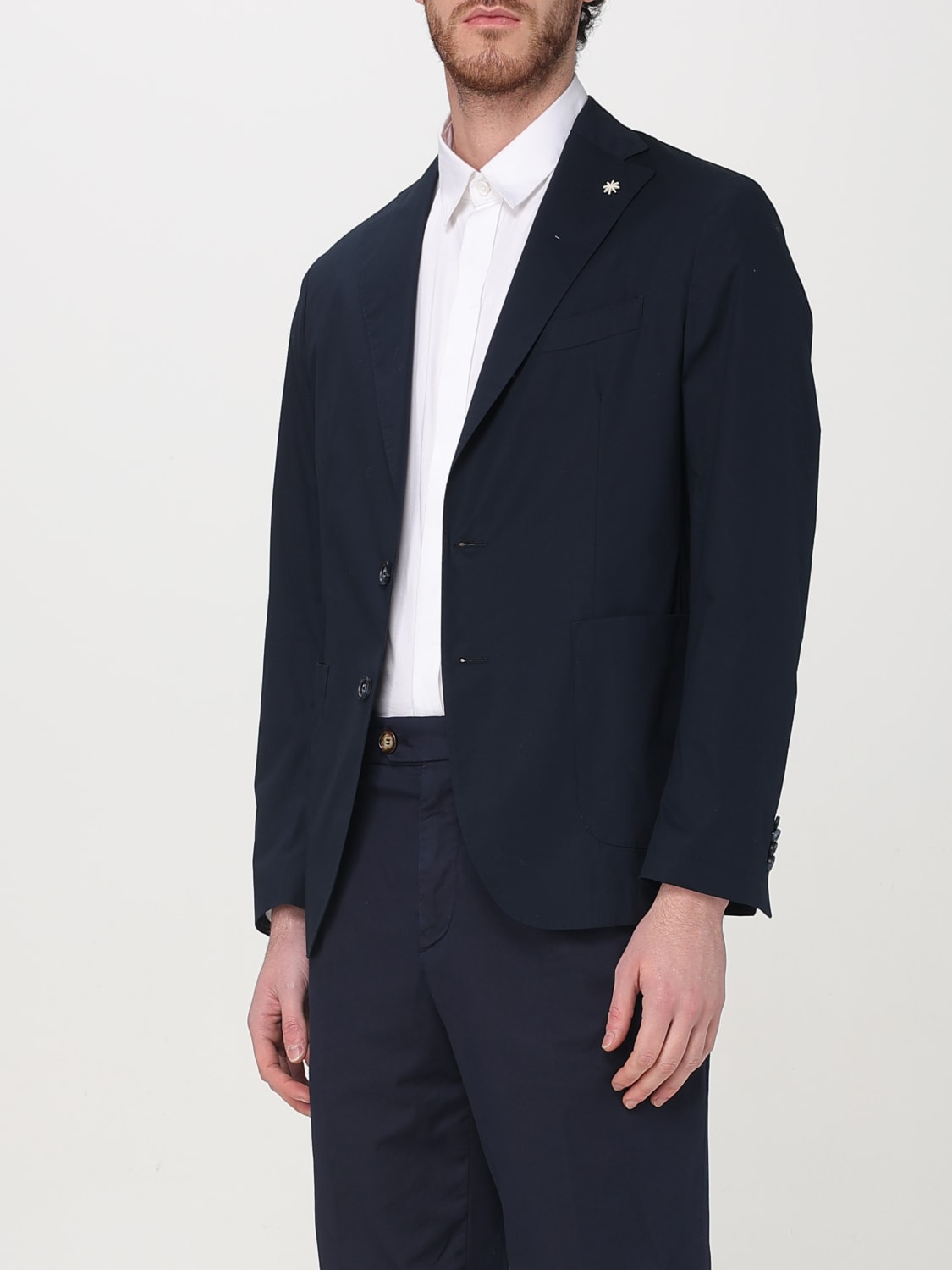 MANUEL RITZ JACKET: Blazer men Manuel Ritz, Blue - Img 3