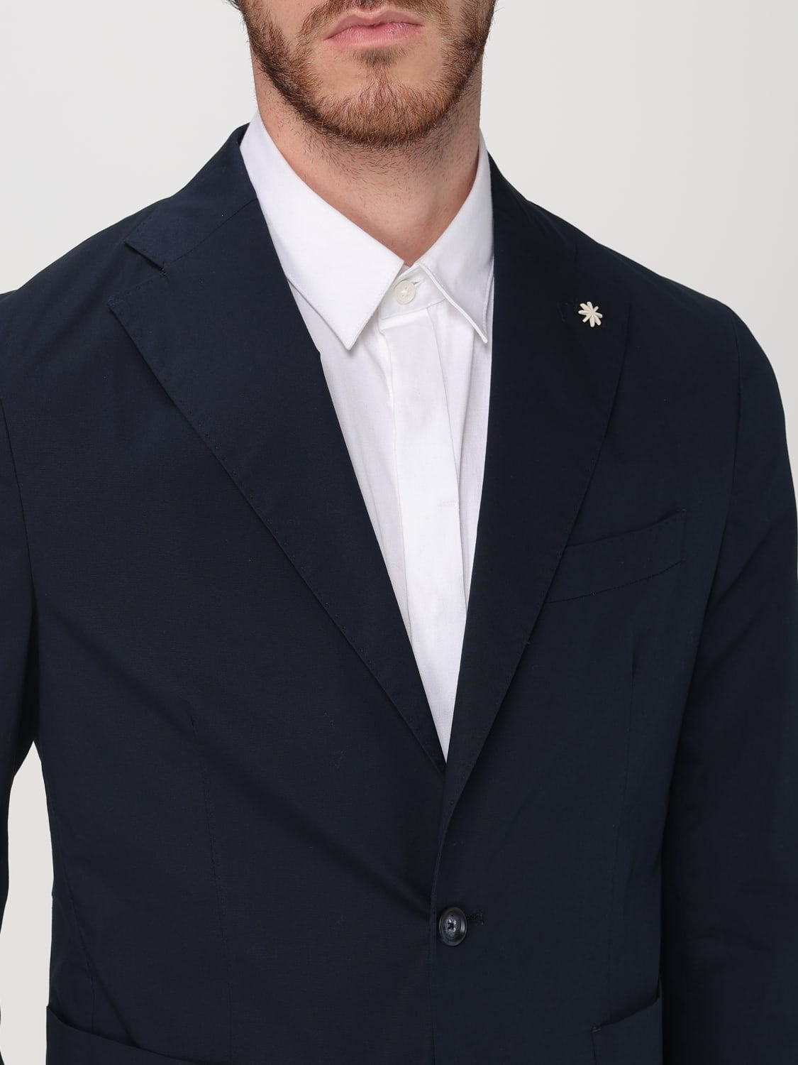 MANUEL RITZ JACKET: Blazer men Manuel Ritz, Blue - Img 4