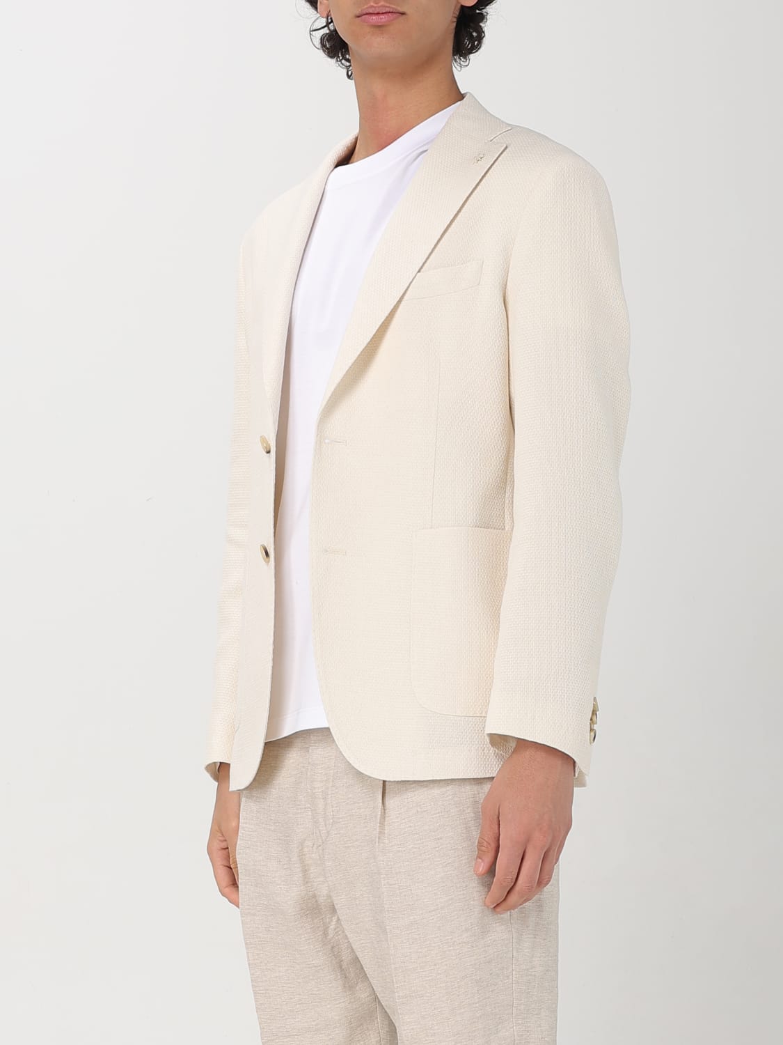 MANUEL RITZ JACKET: Blazer men Manuel Ritz, White - Img 3