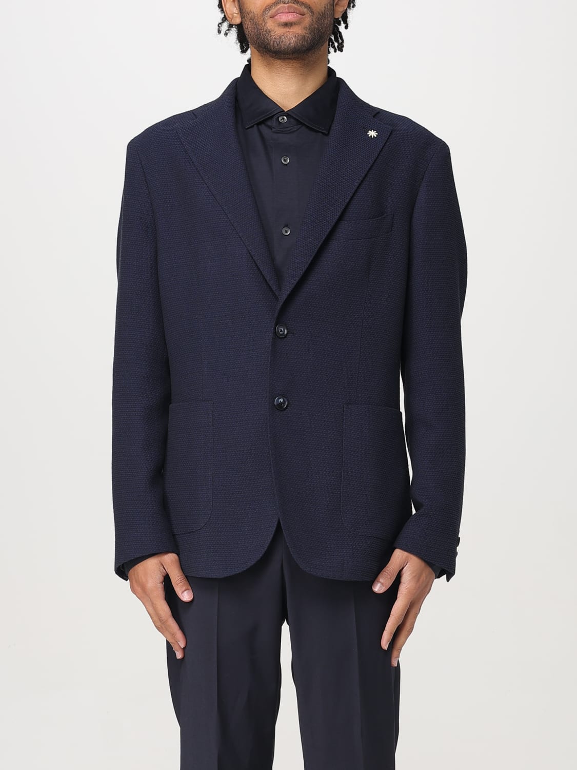 MANUEL RITZ JACKET: Blazer men Manuel Ritz, Blue - Img 1