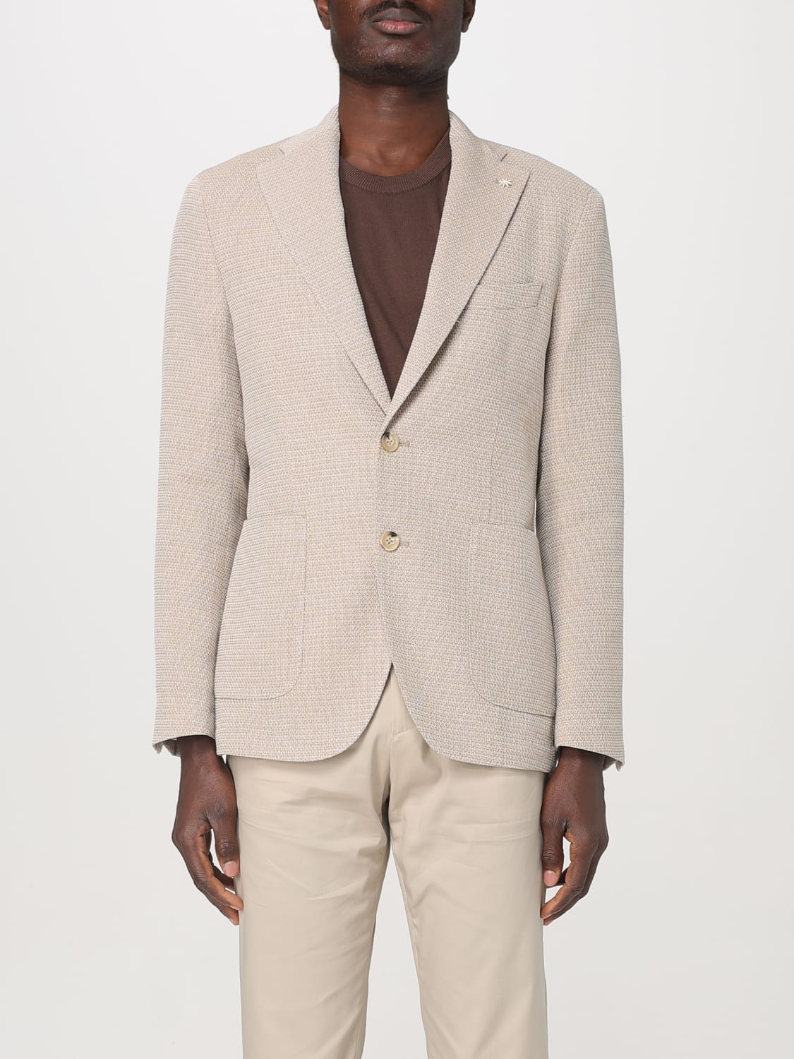 MANUEL RITZ JACKET: Blazer men Manuel Ritz, Beige - Img 1
