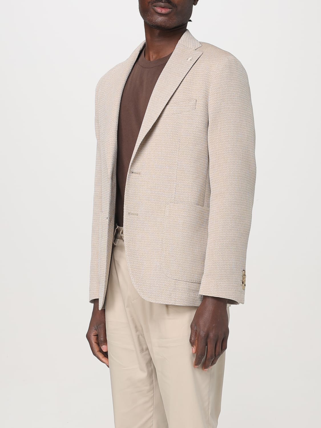 MANUEL RITZ JACKET: Blazer men Manuel Ritz, Beige - Img 3