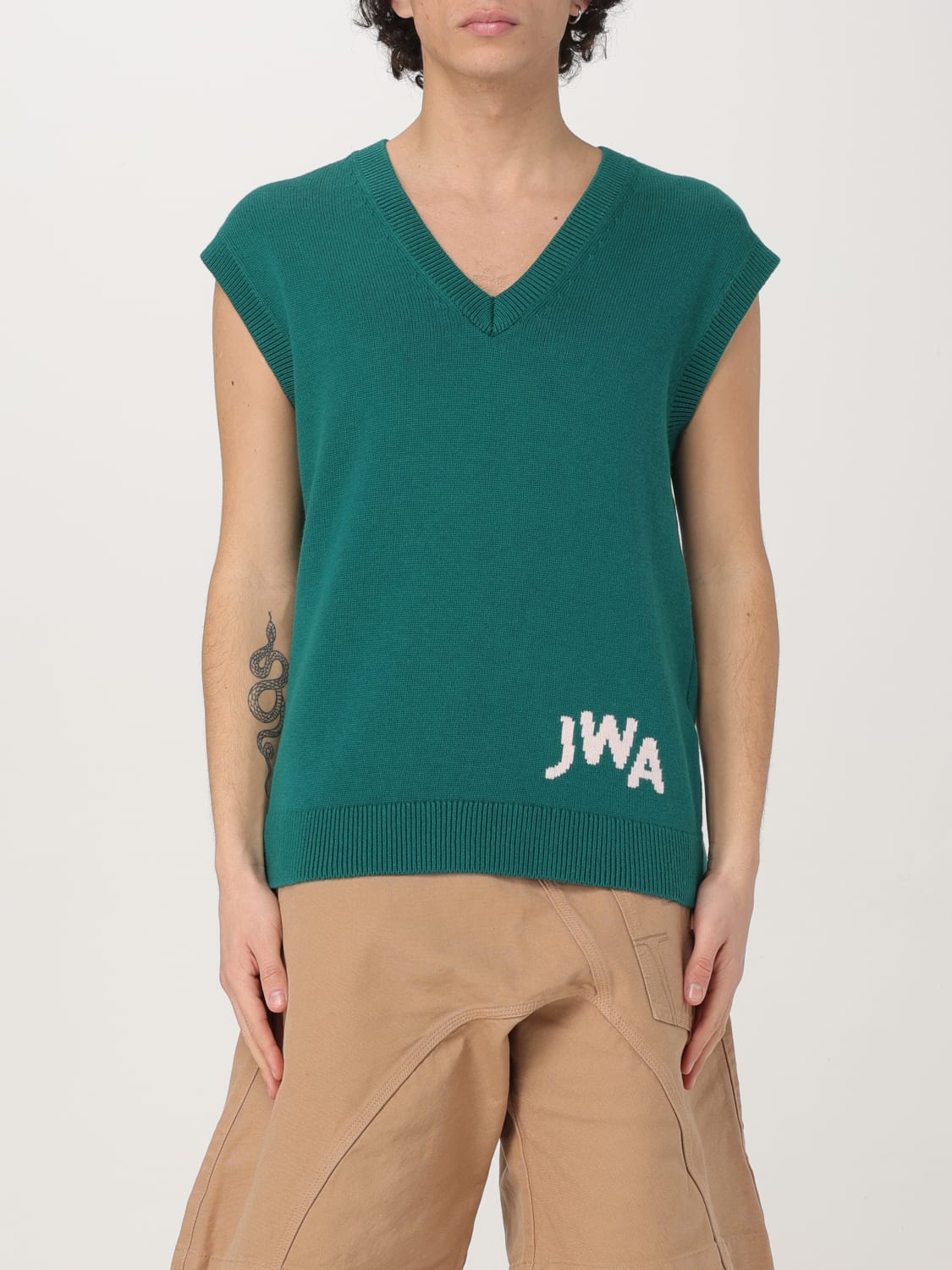 JW ANDERSON SUIT VEST: Jacket men Jw Anderson, Green - Img 1